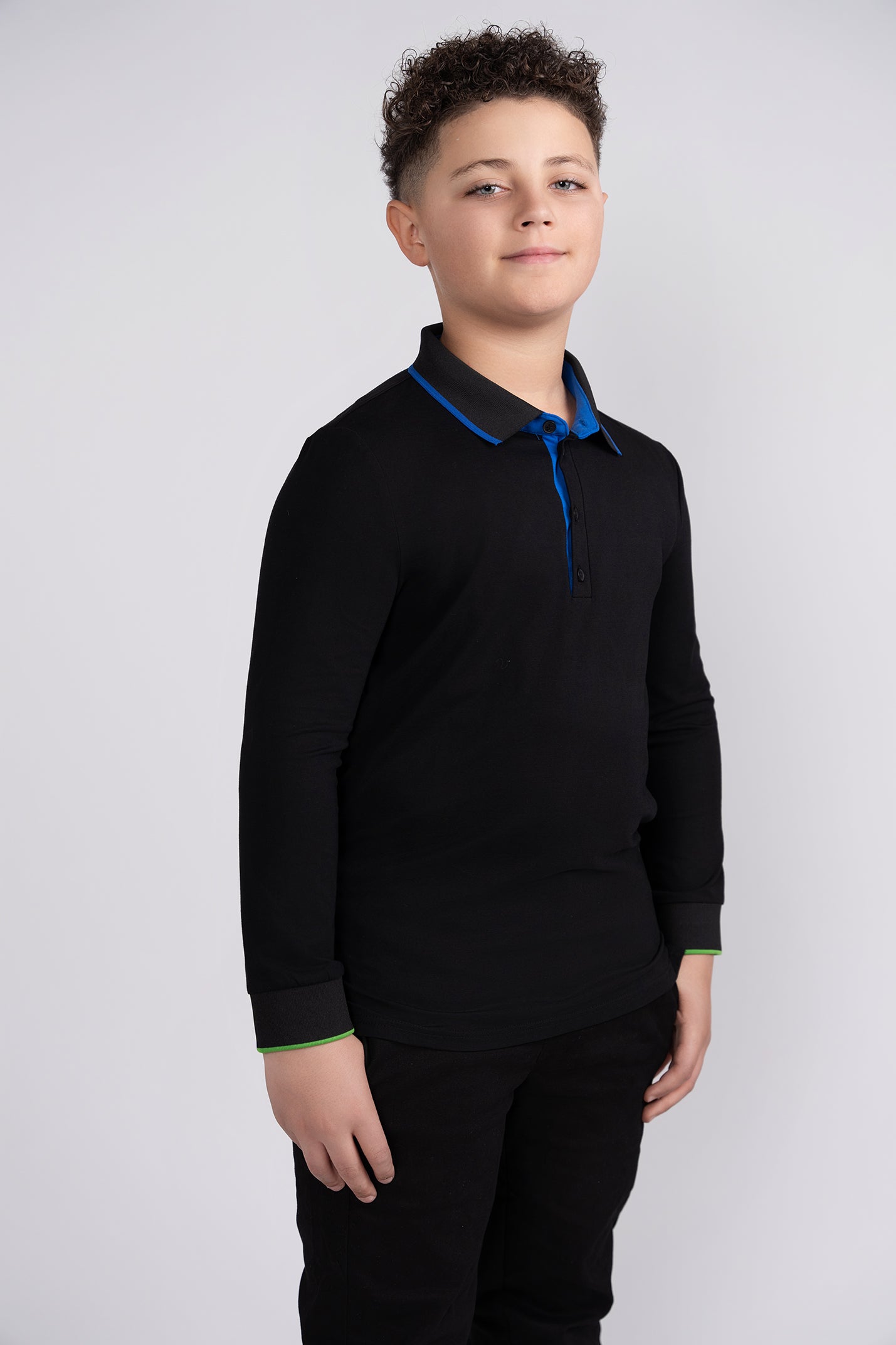 Black Color Edge Polo