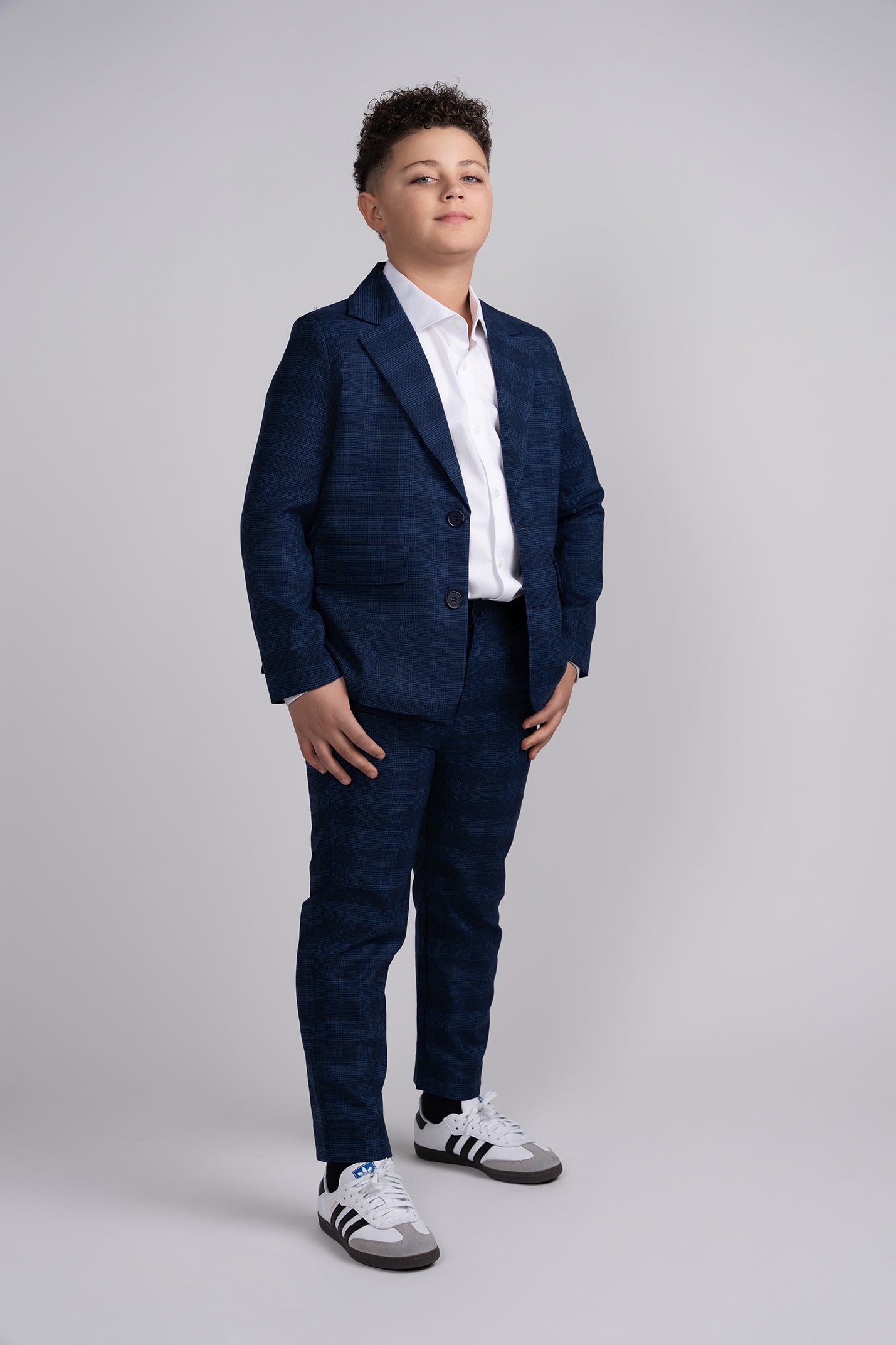 Herringbone Plaid Dress Pants