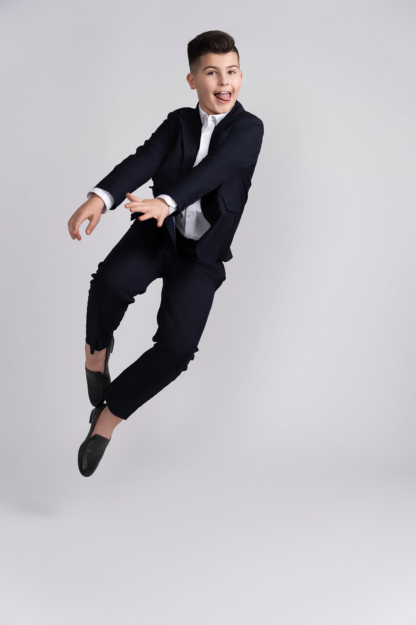 Dark Navy Twill Dress Pants