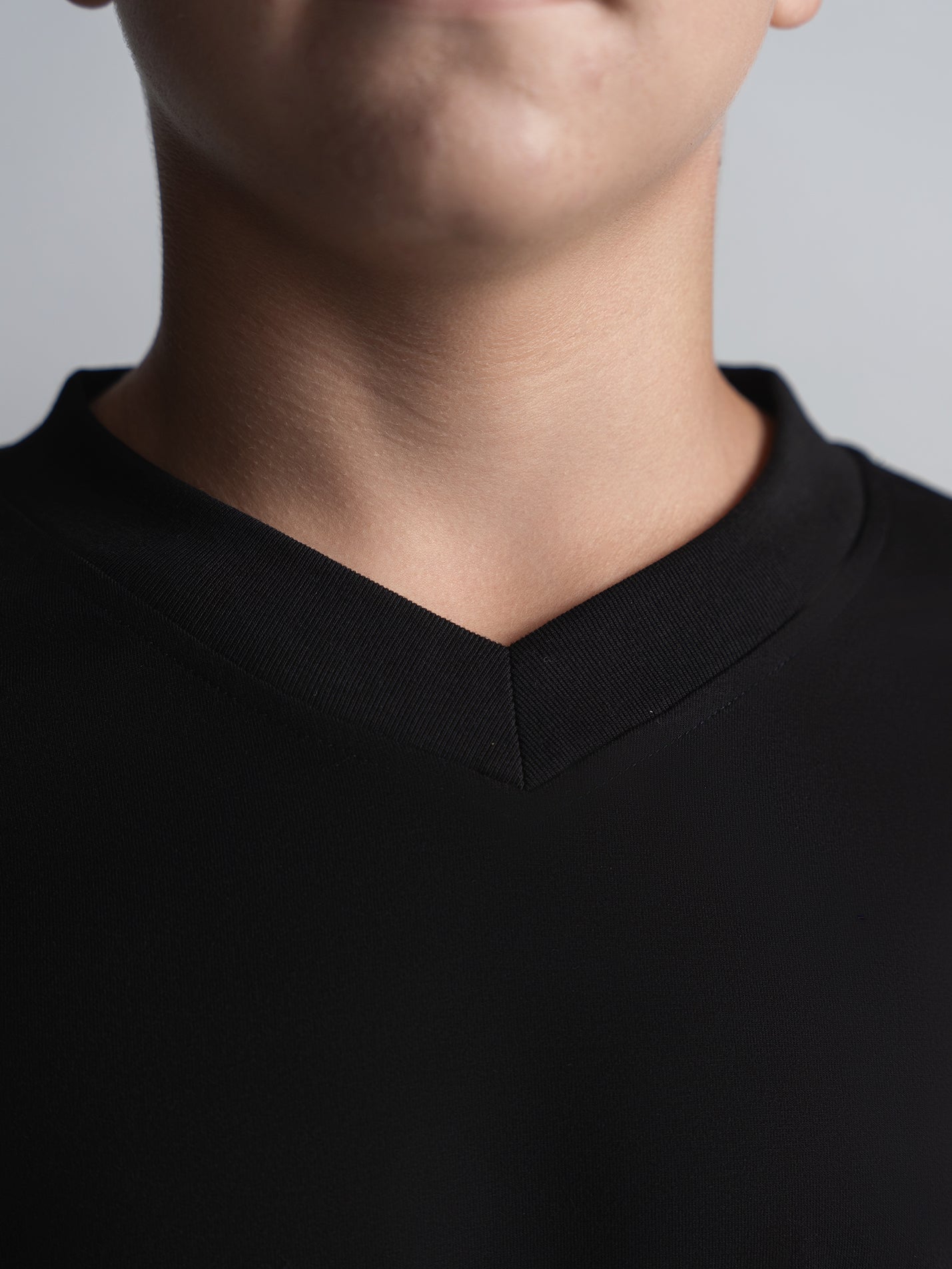 Black V-neck