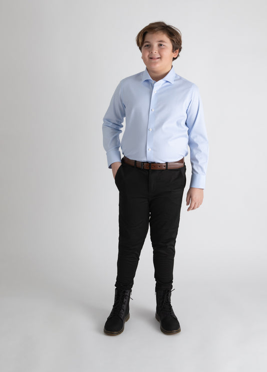 Black Flex Stretch Pants Husky Boys