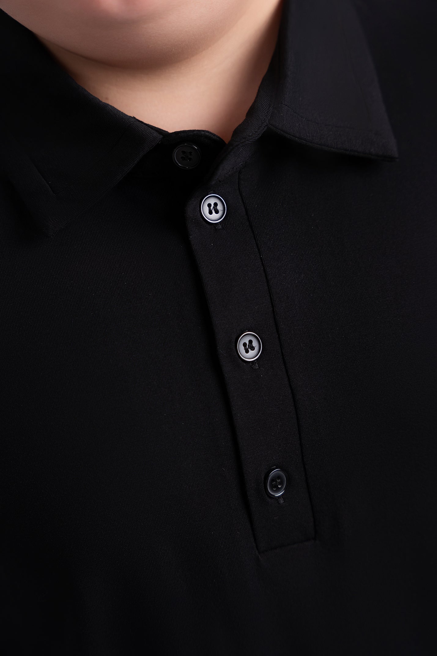 Black Layered Polo Husky Boys