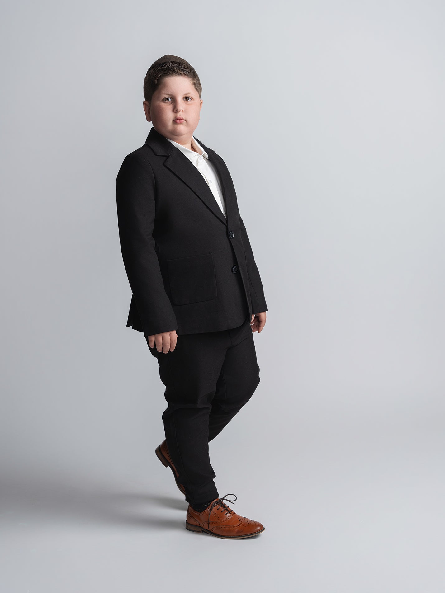 Black Suit Blazer Husky Boys