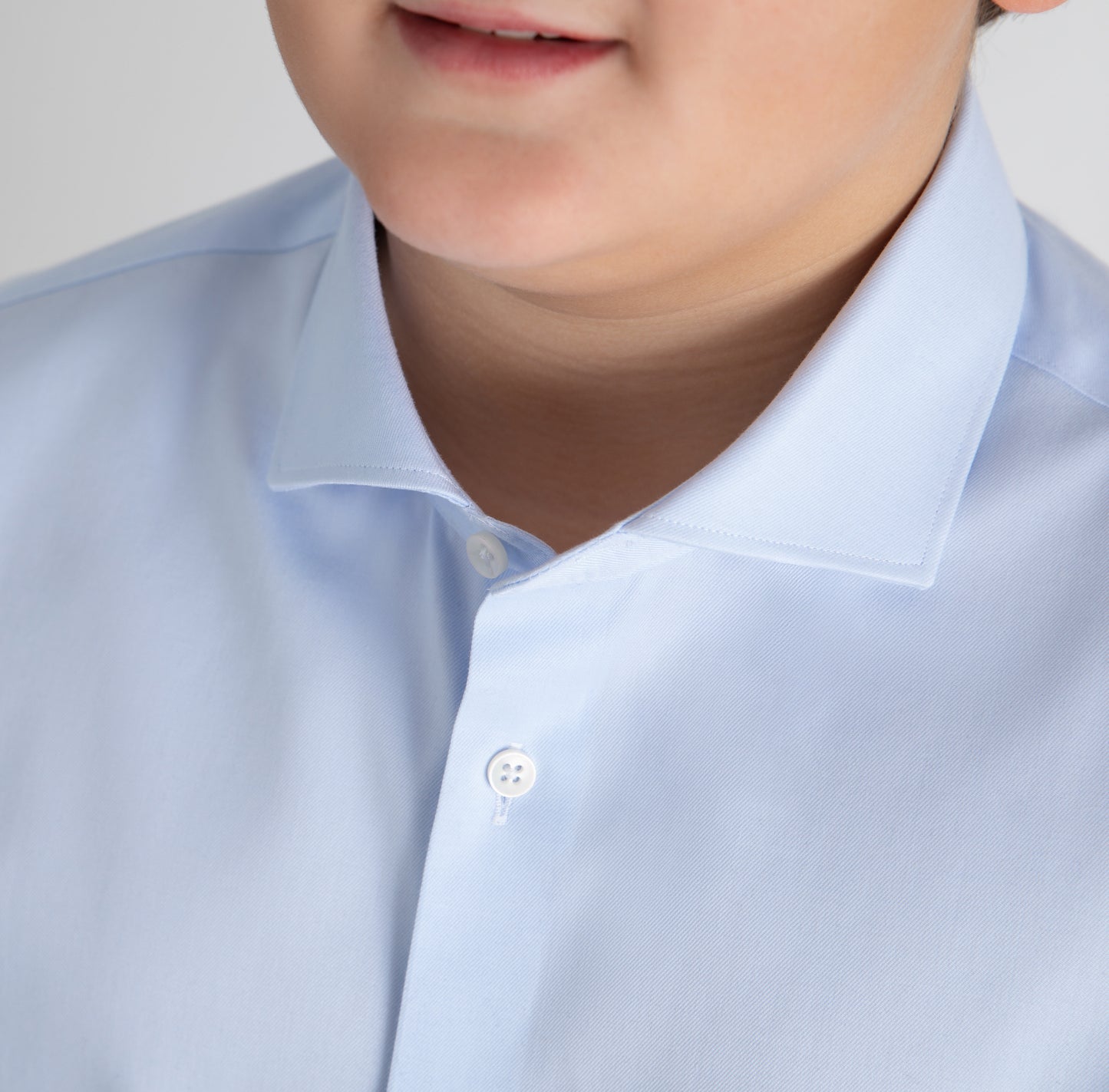 Blue Non-Iron Dress Shirt Husky Boys