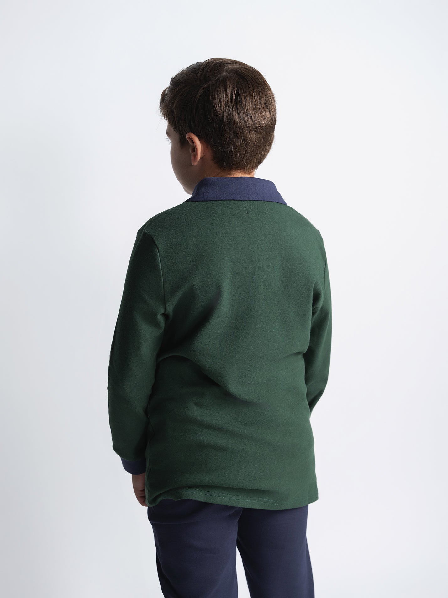 Classic Forest Green Polo Husky Boys