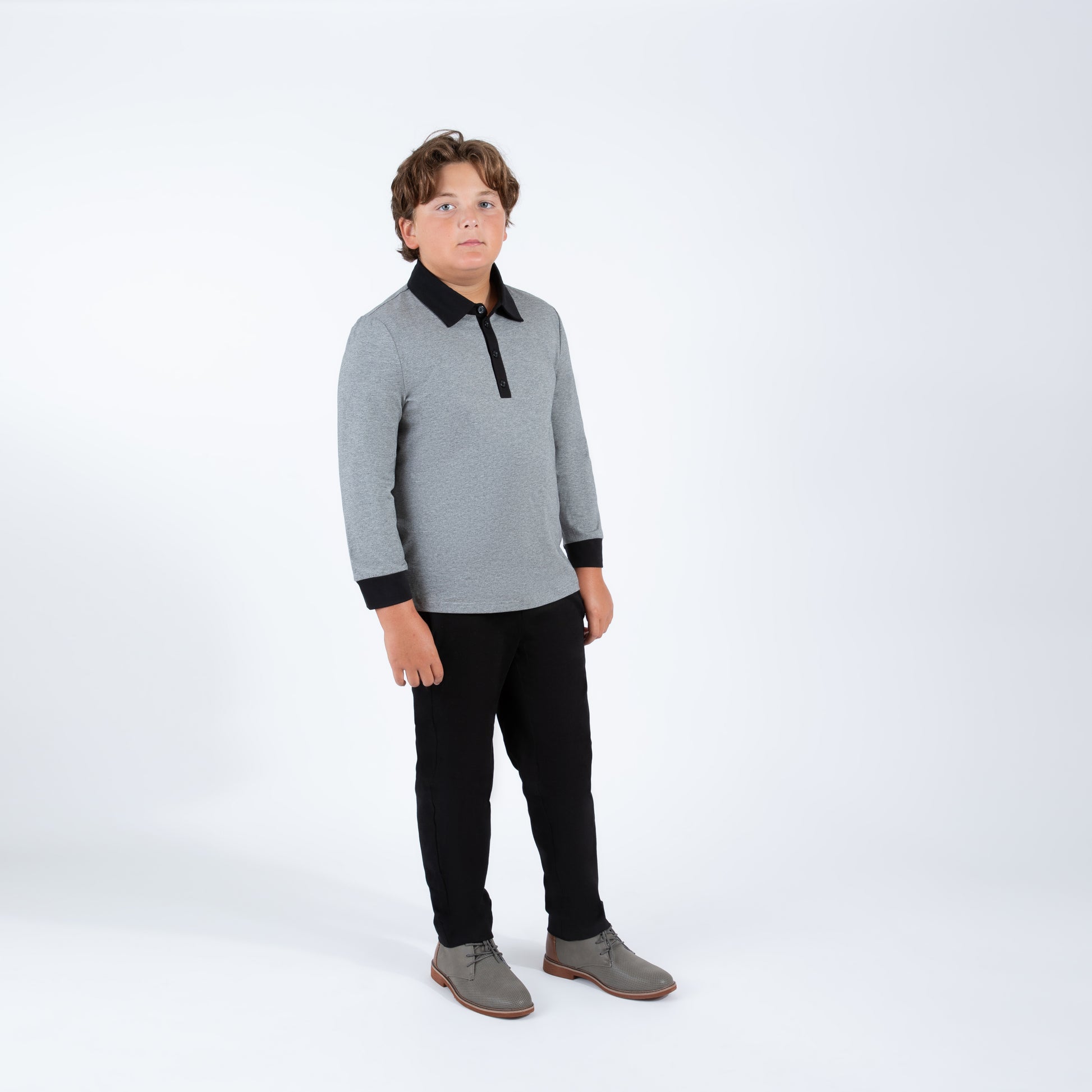 Gray Polo Husky Boys