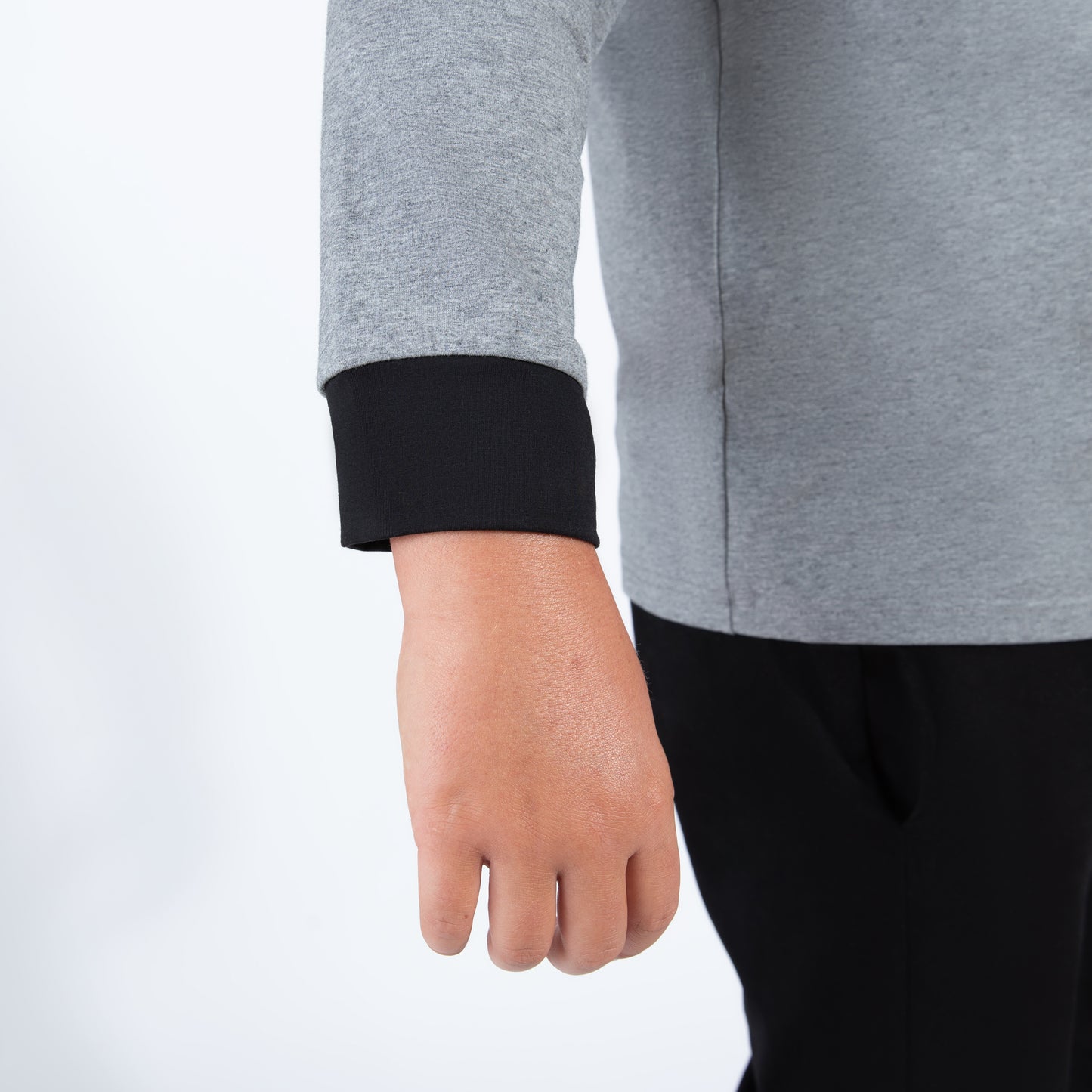Gray Polo With Black Trim