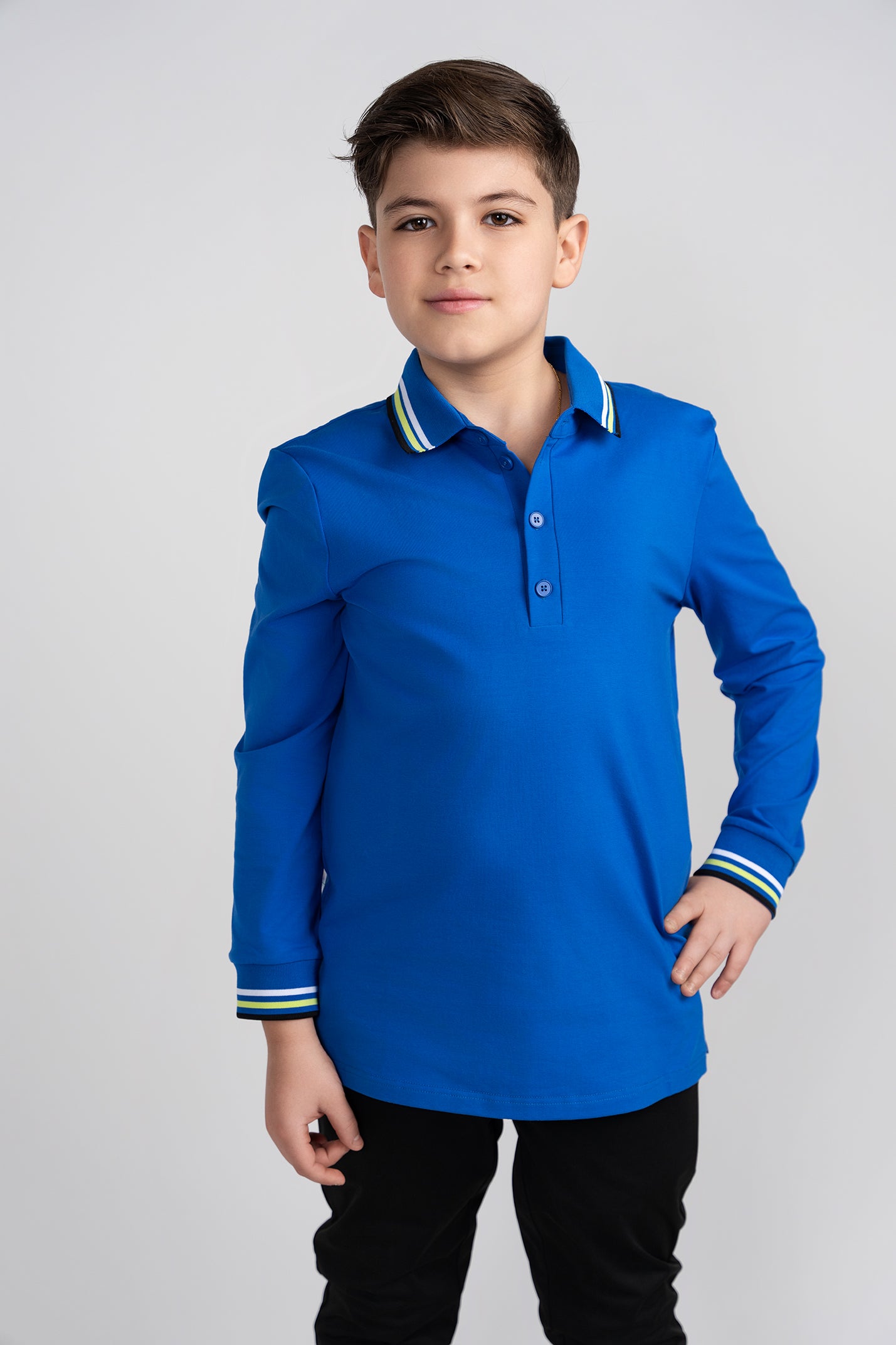 Mofi Triple  Trim Polo Husky Boys