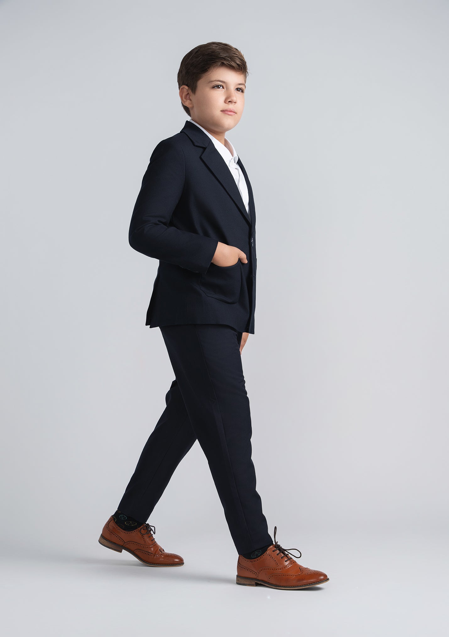 dark navy suit blazer husky boys