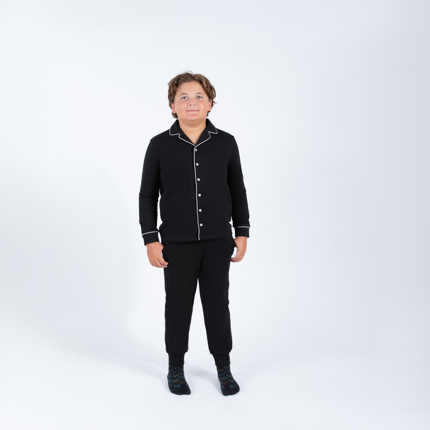 grandpa pajamas husky boys