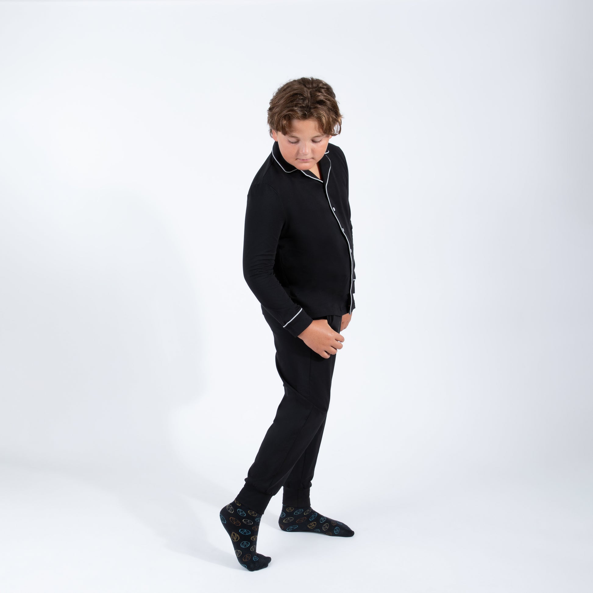 grandpa pajamas husky boys