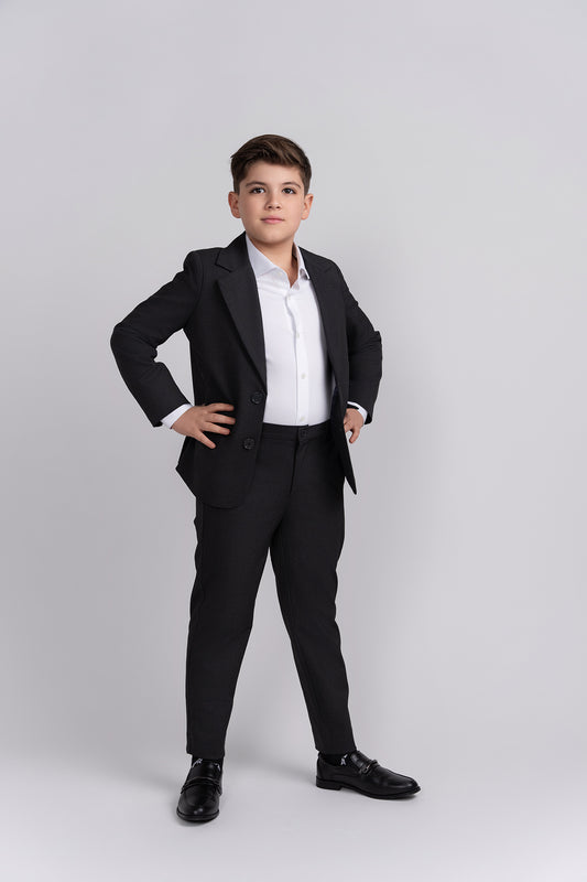 mofi husky boys gray dress pants