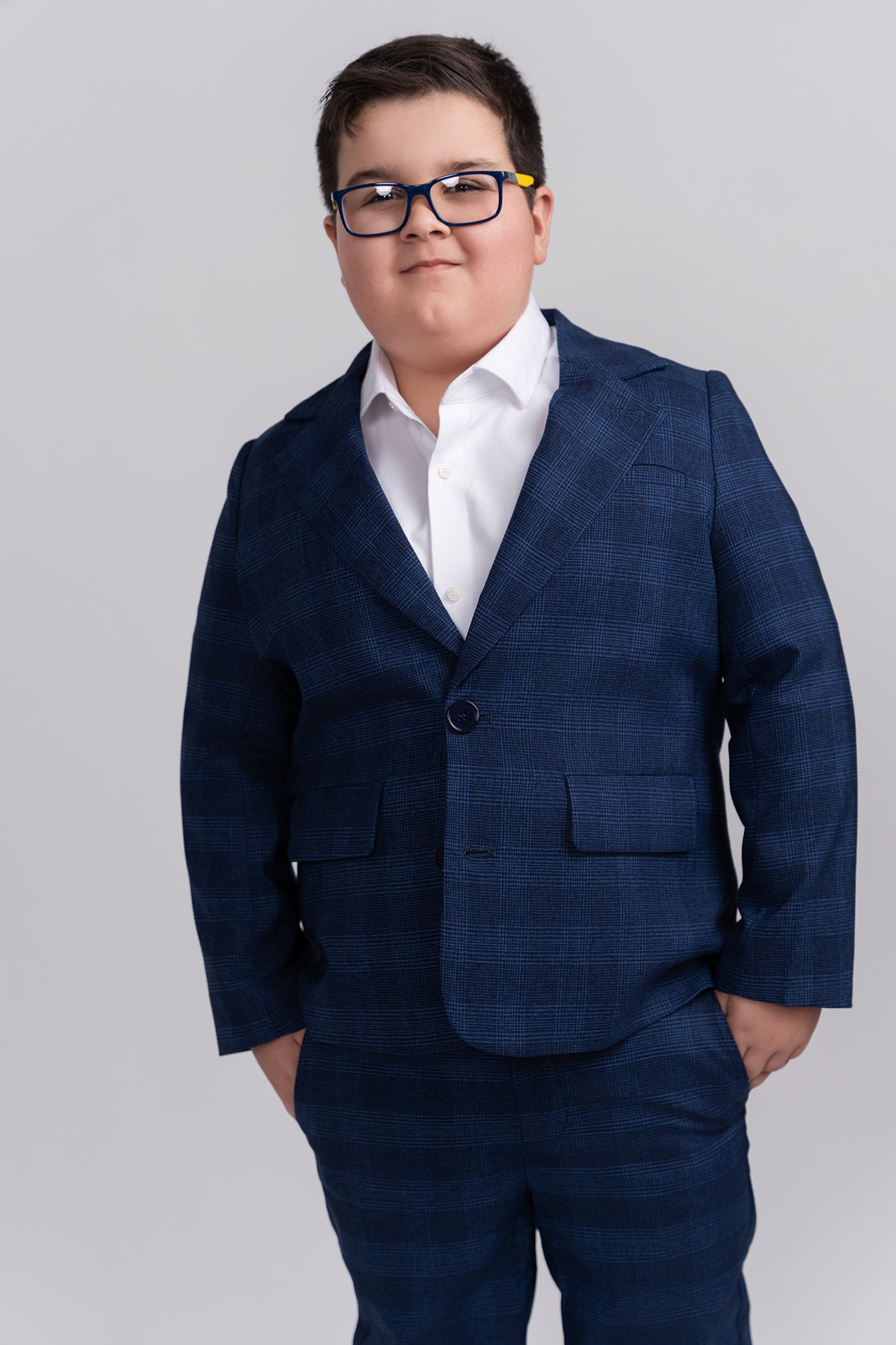 mofi_husky boys_plaid_dress_blazer front