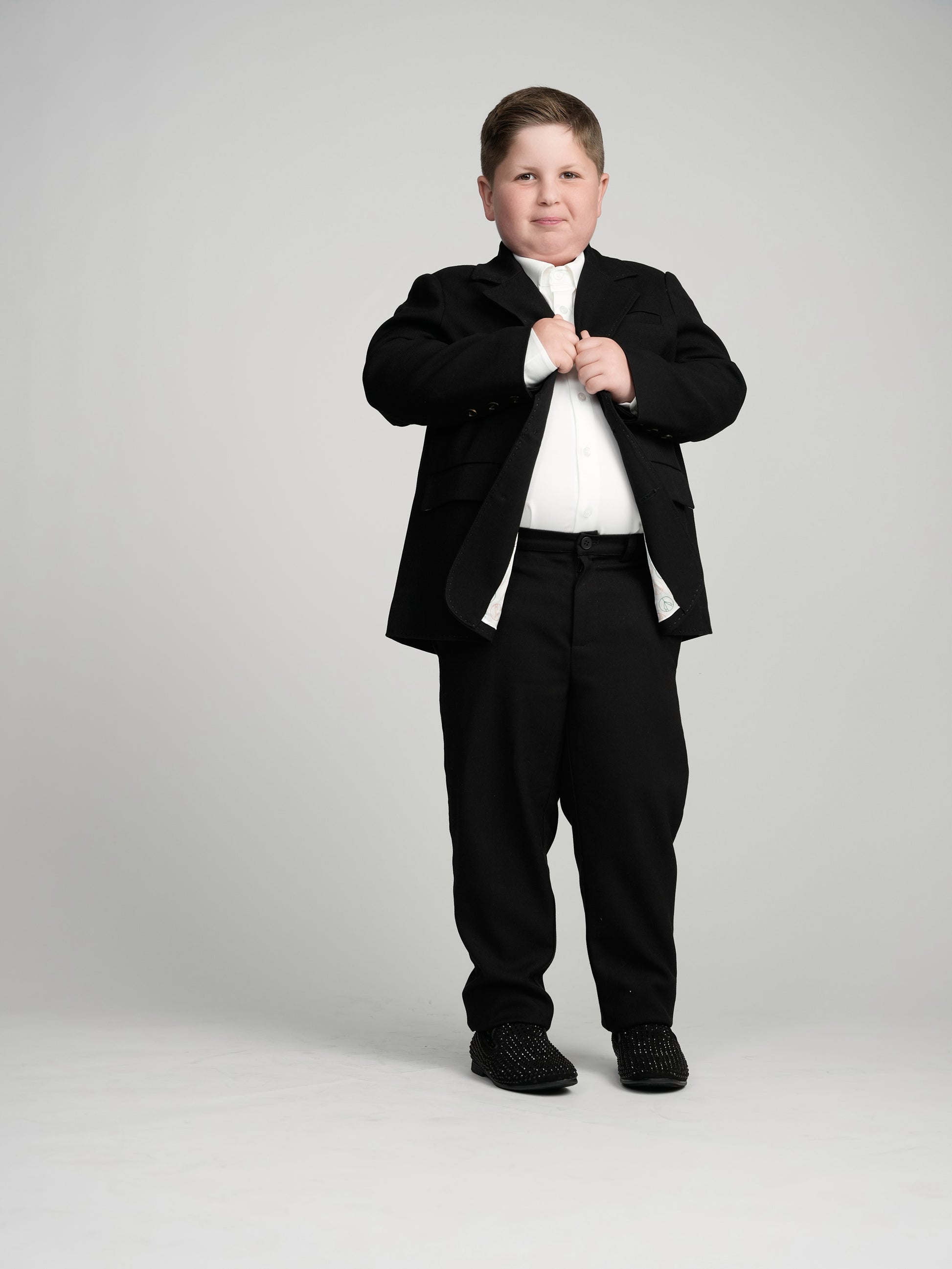 Classic Black Dress Pants Husky Boys