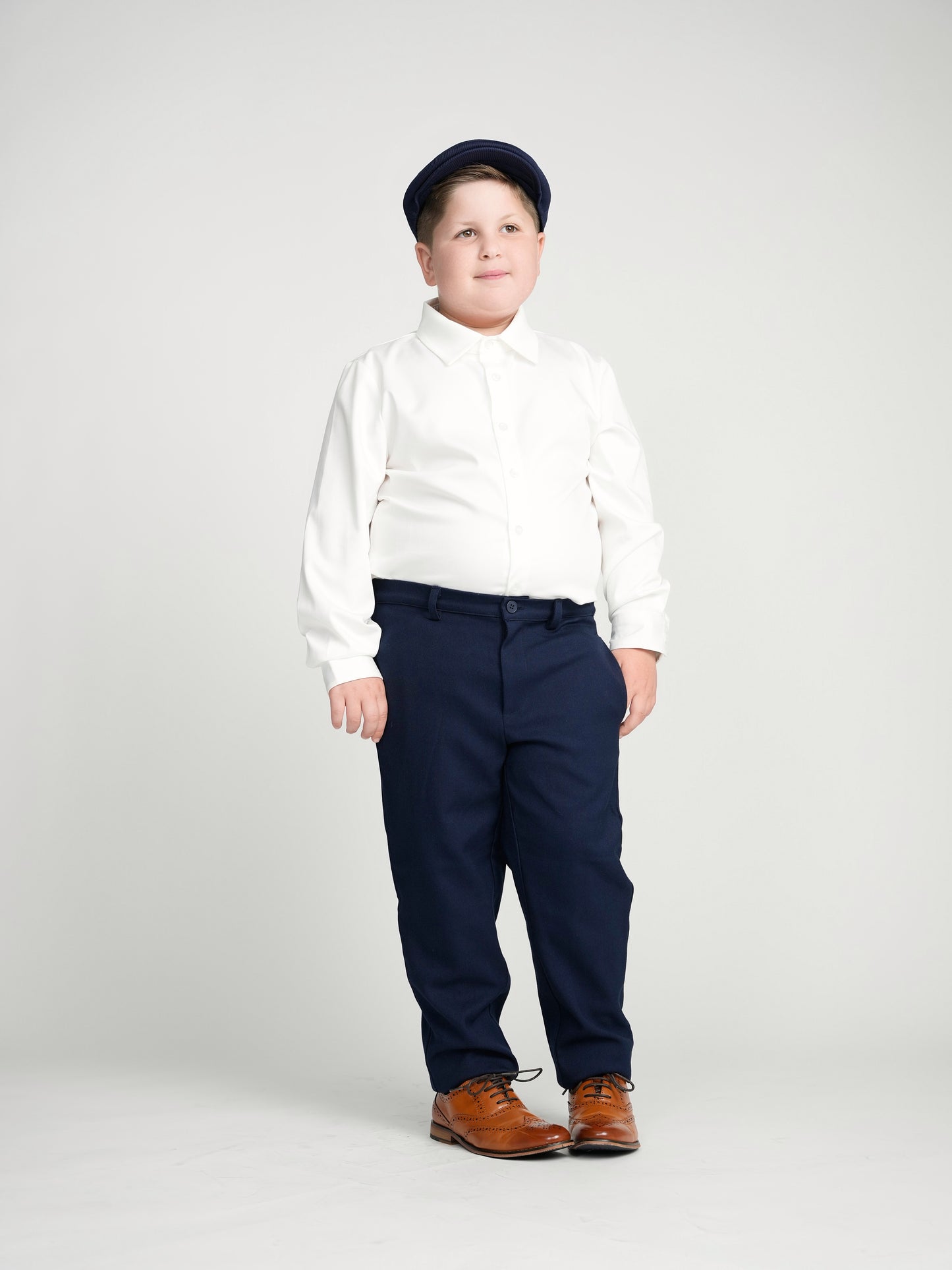 Classic Navy Dress Pants Husky Boys