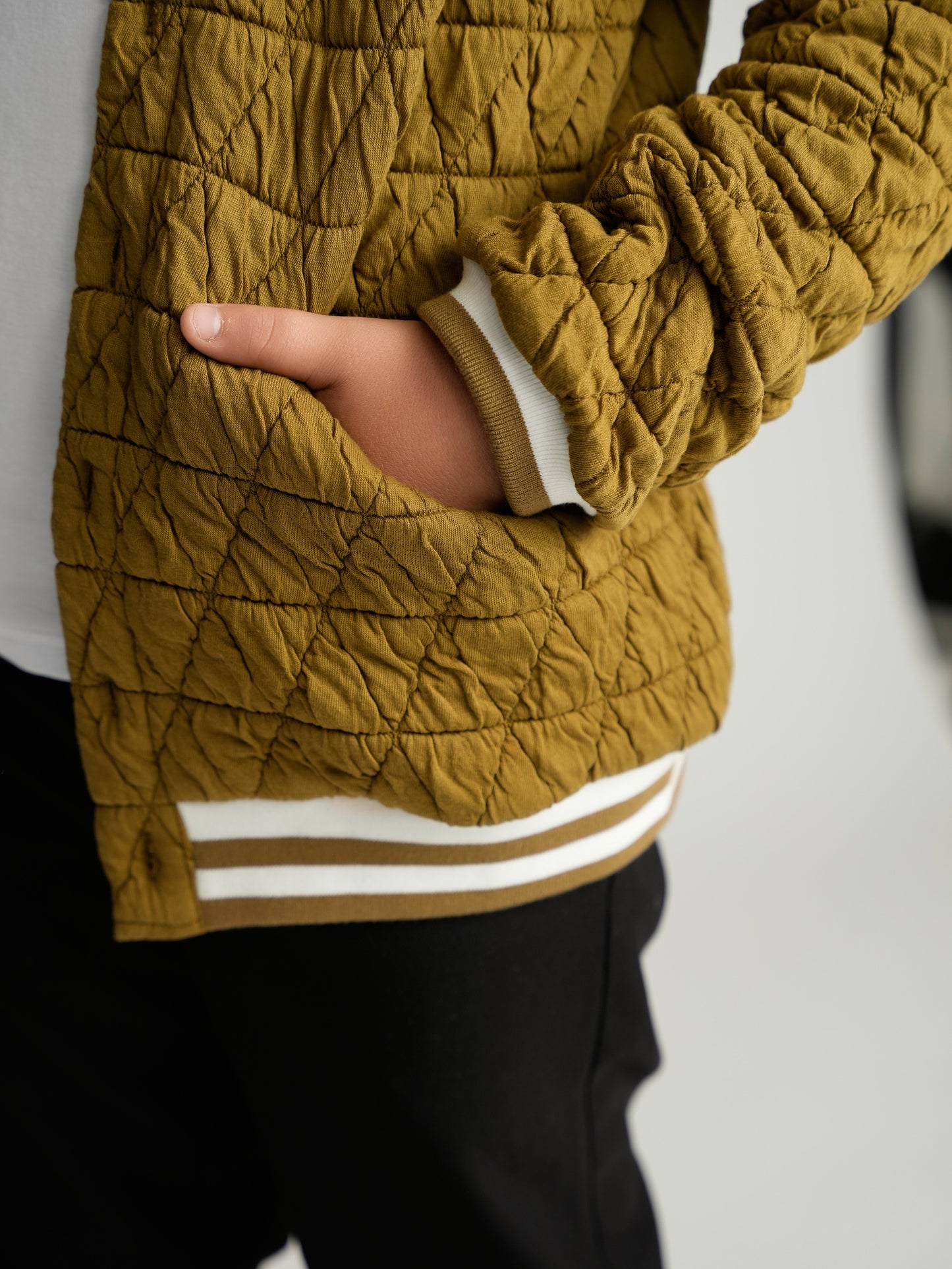 Golden Brown Varsity Bomber Husky Boys