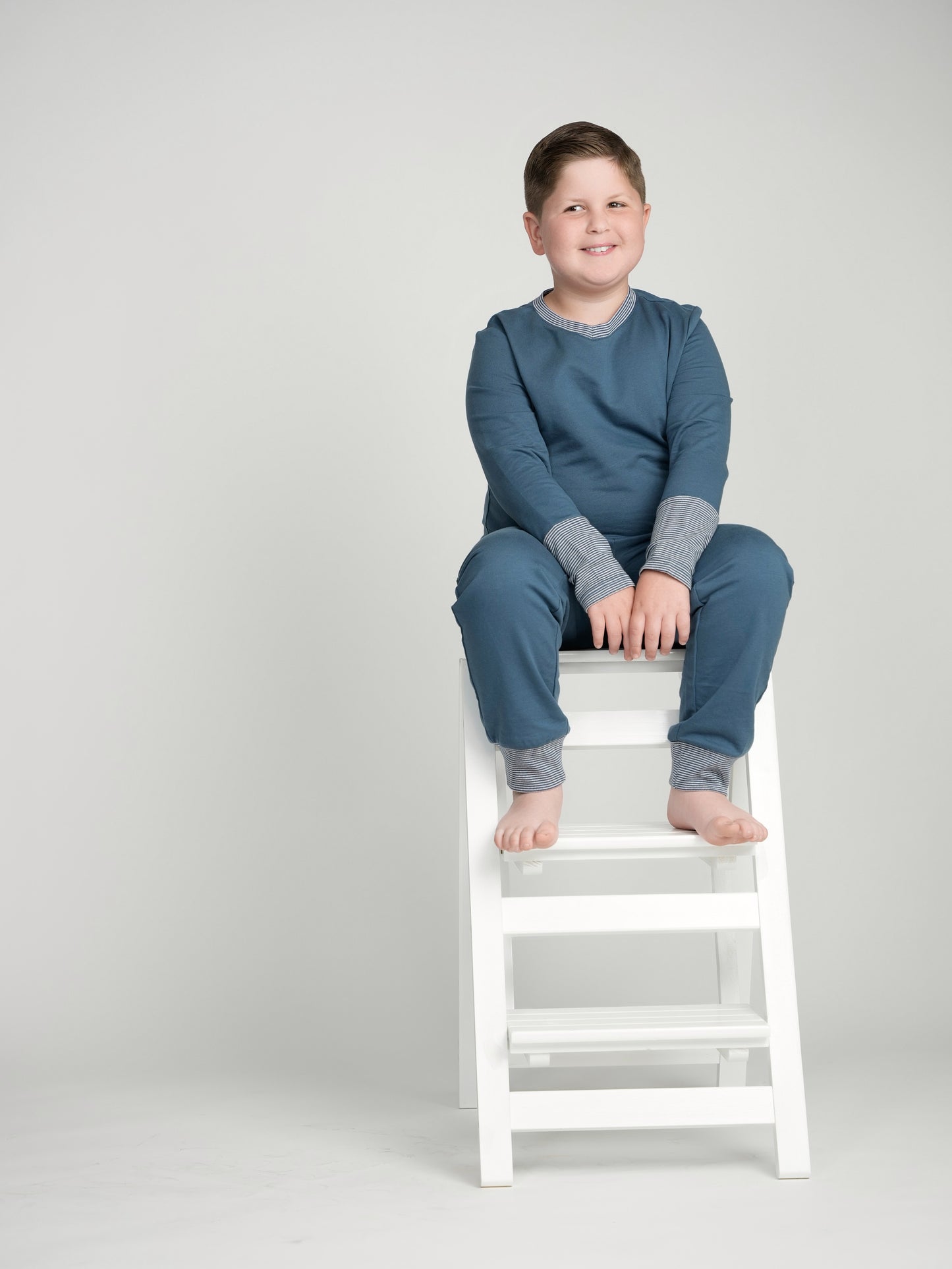 Sapphire Cuffed Pajamas