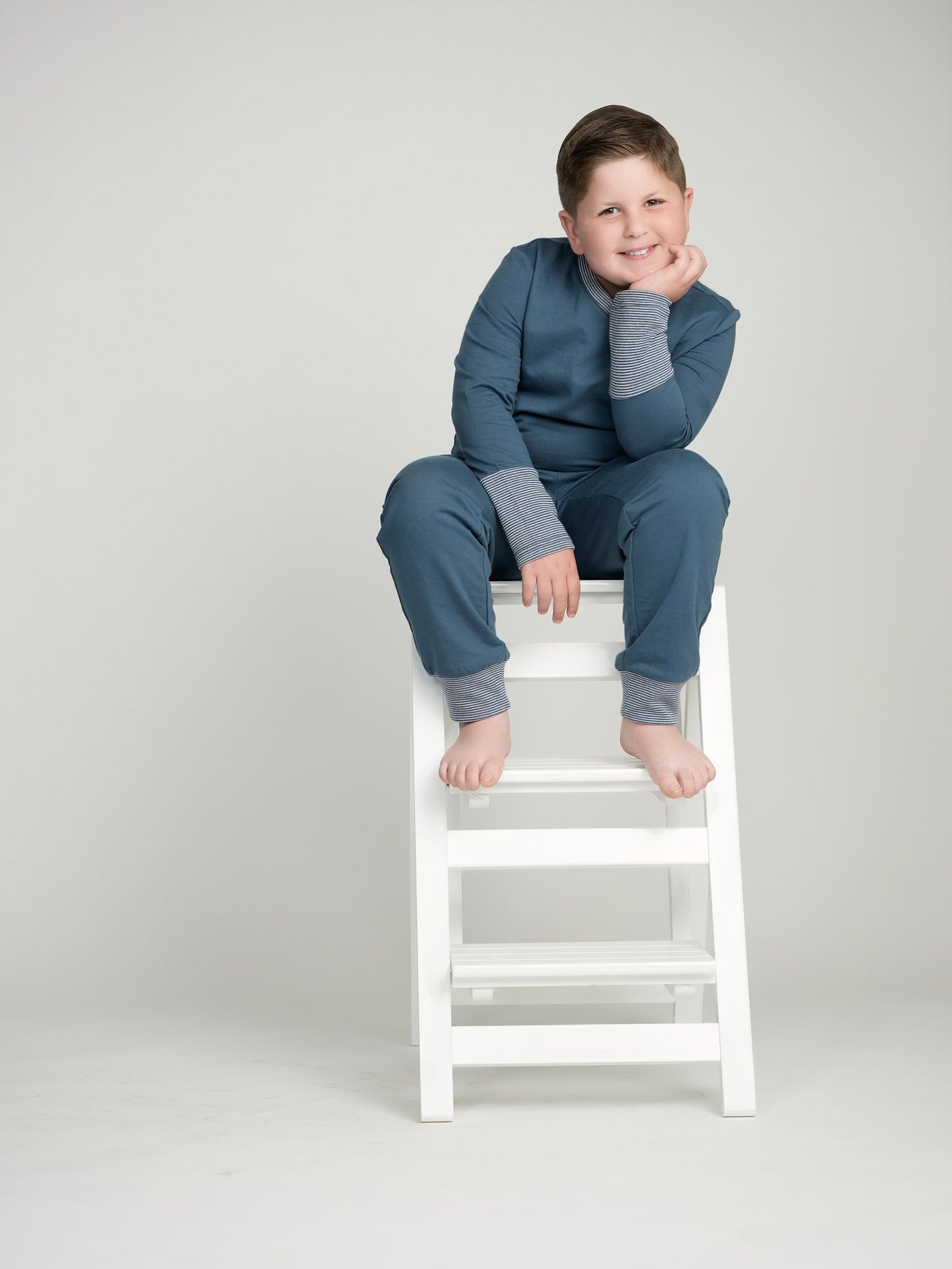 Sapphire Cuffed Pajamas