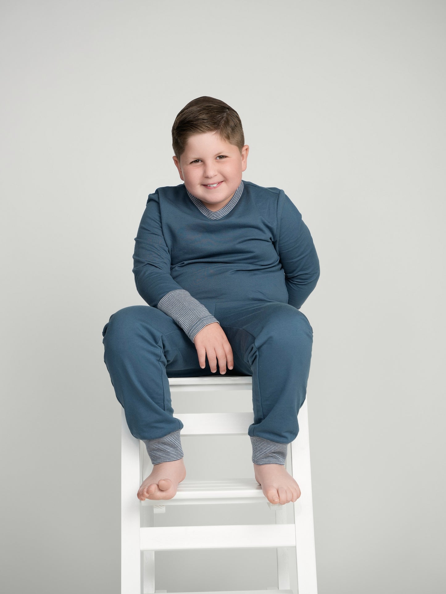 Sapphire Cuffed Pajamas