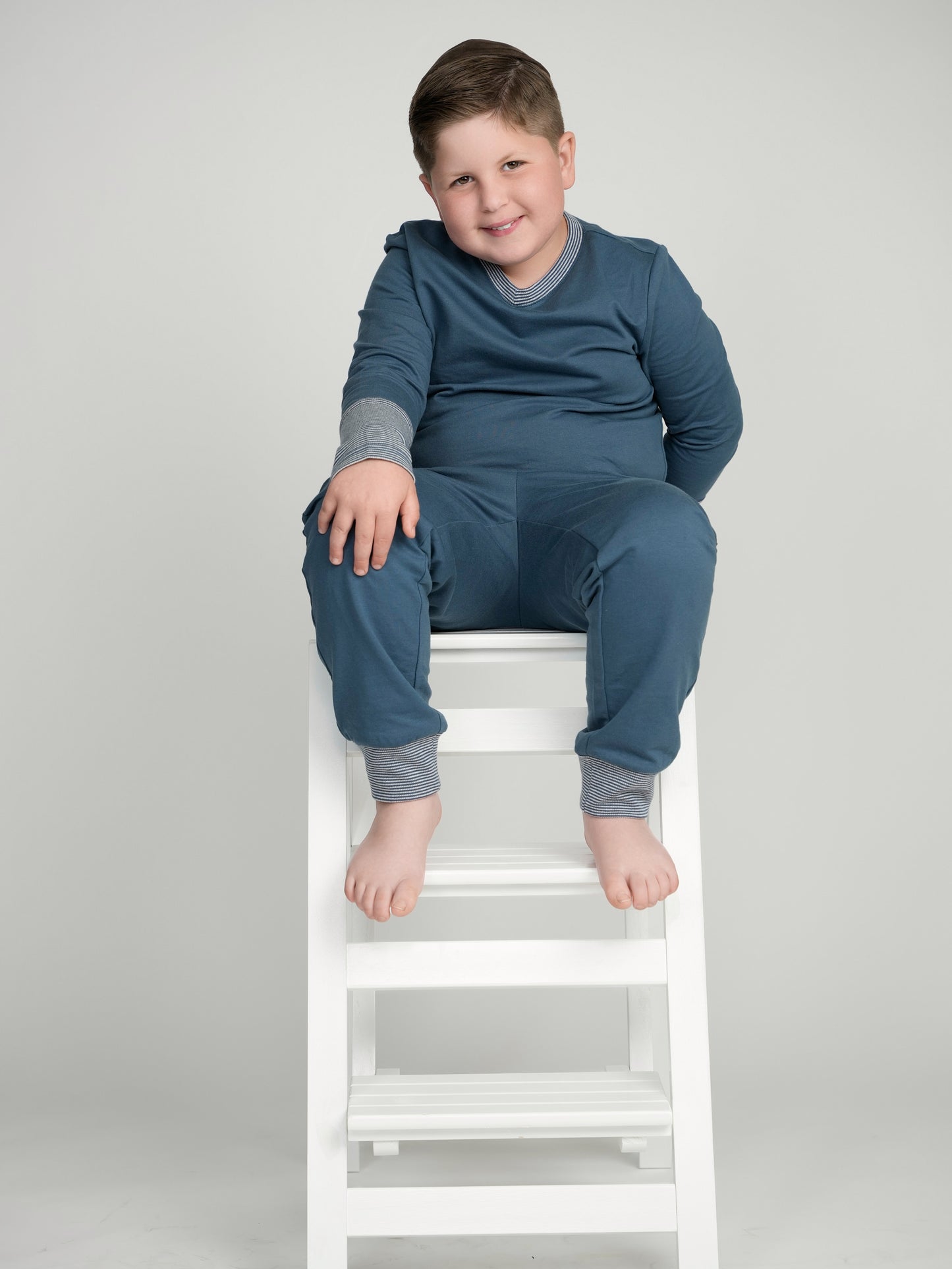 Sapphire Cuffed Pajamas