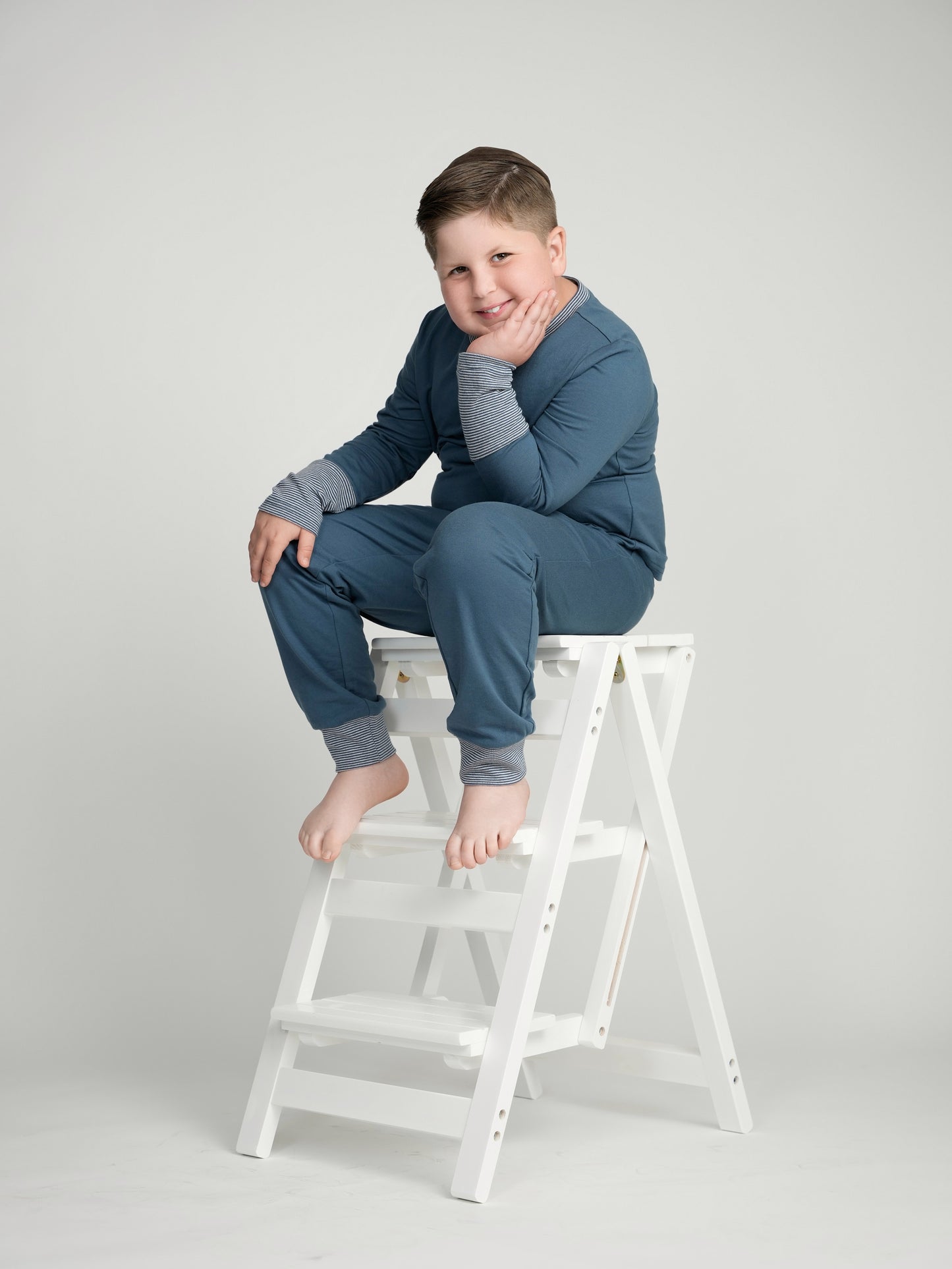 Sapphire Cuffed Pajamas