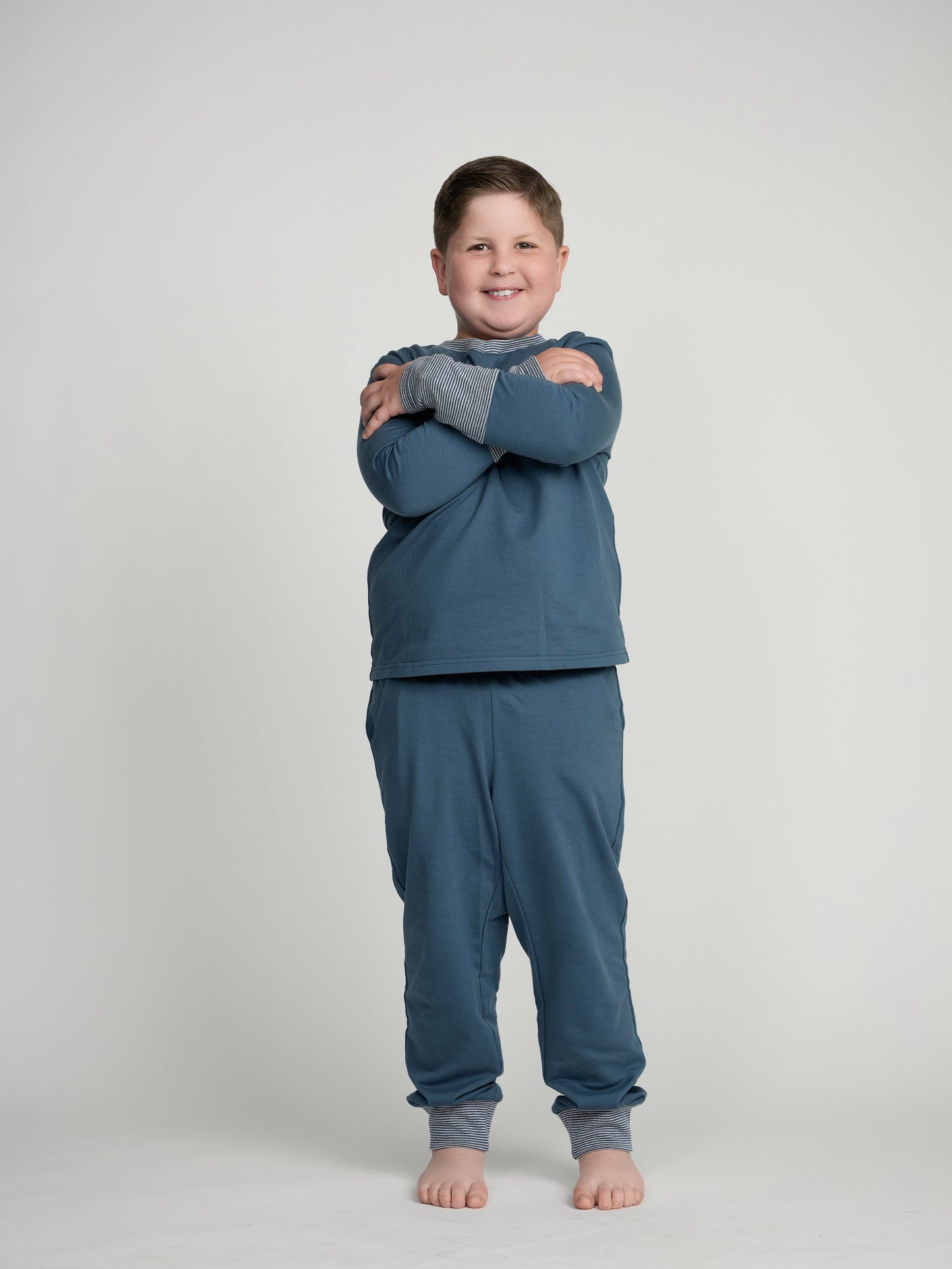 Sapphire Cuffed Pajamas