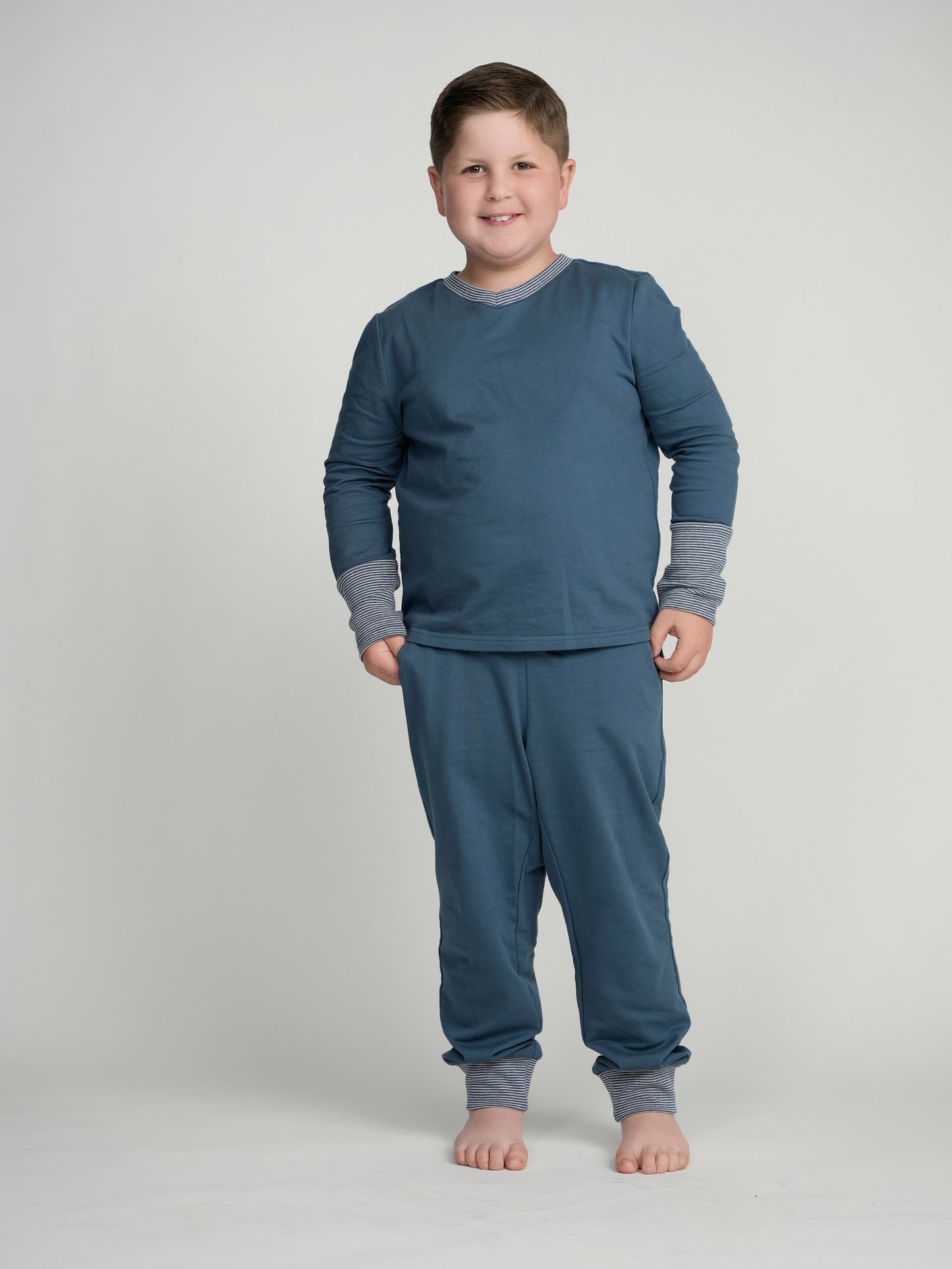 Sapphire Cuffed Pajamas