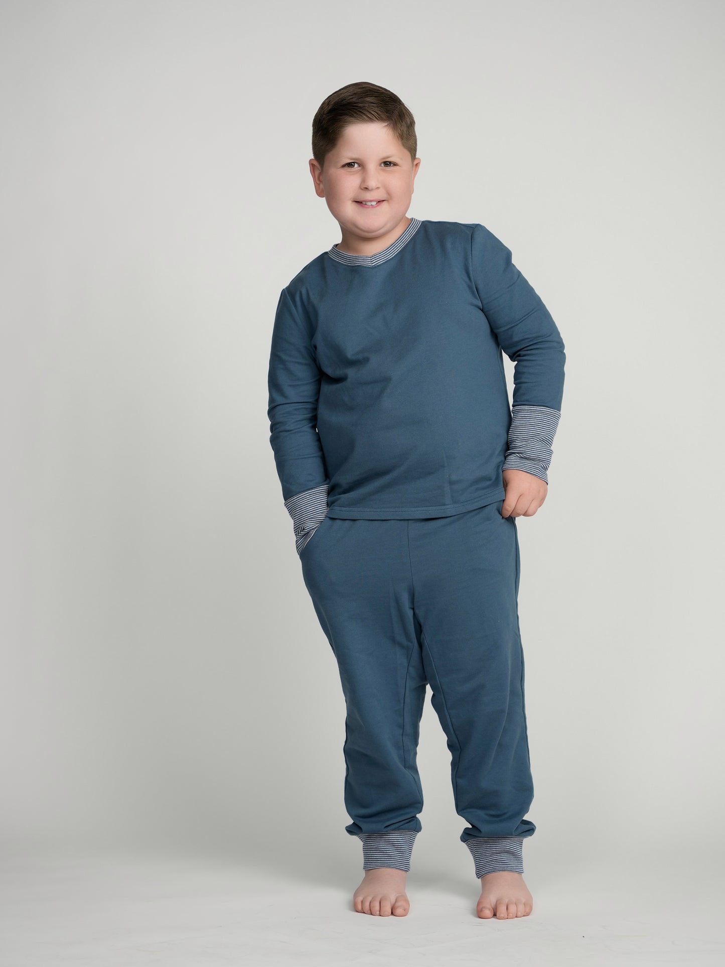 Sapphire Cuffed Pajamas