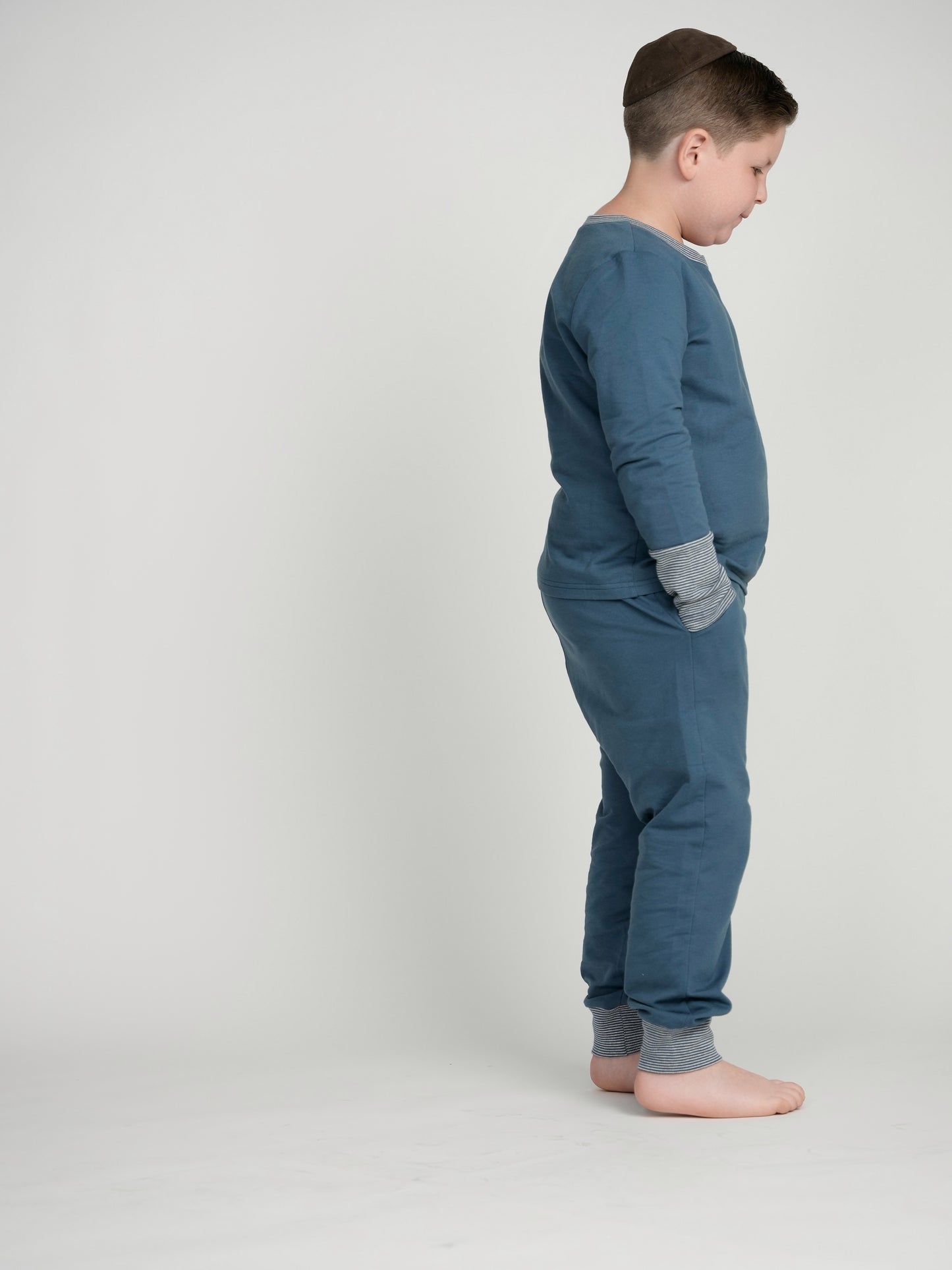 Sapphire Cuffed Pajamas