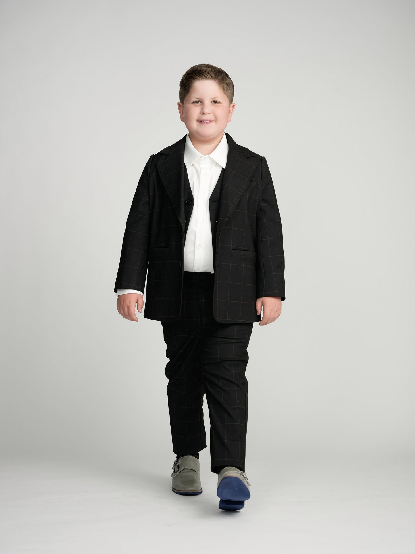 Black Windowpane Dress Blazer