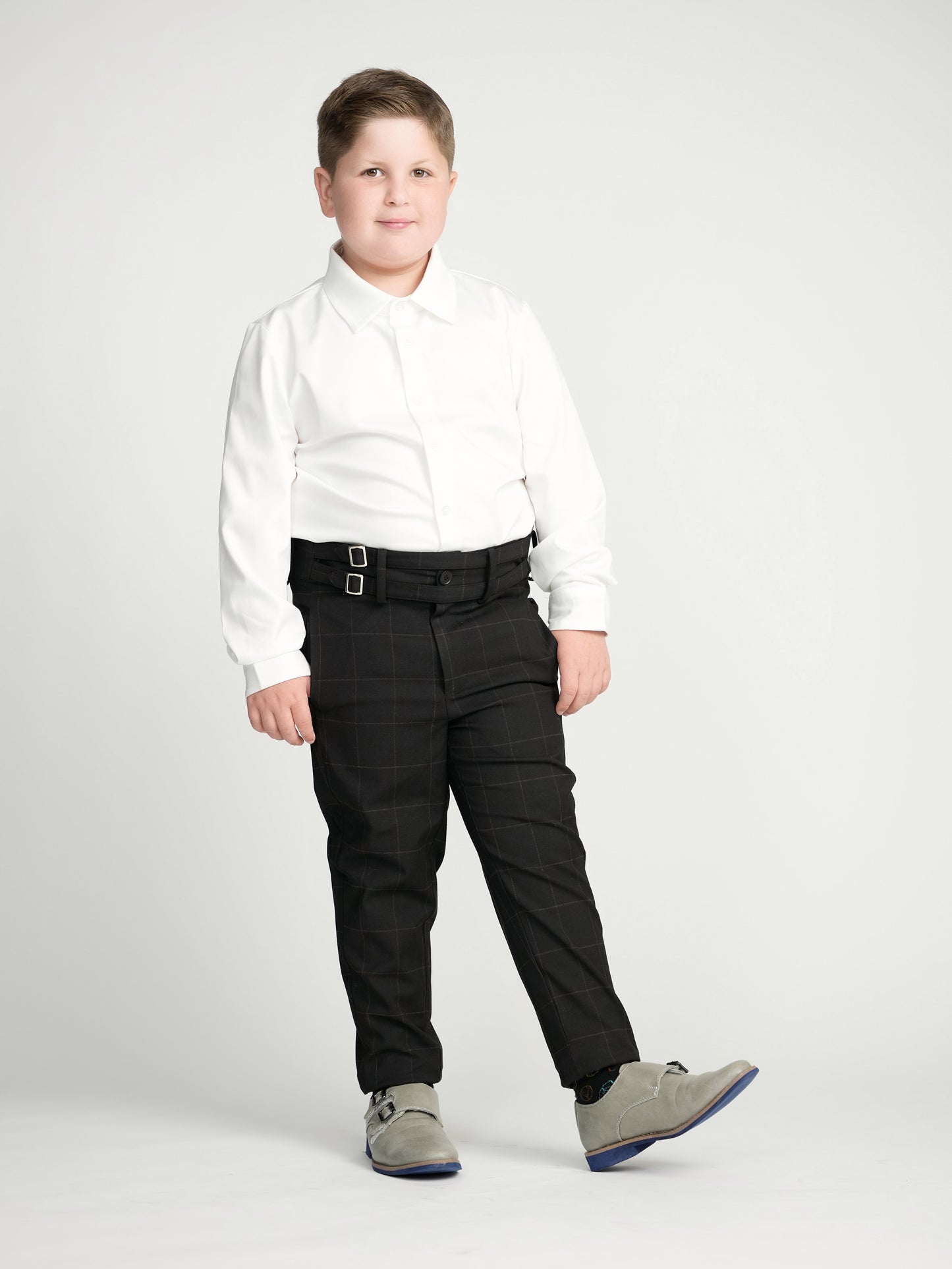 White Dress Shirt Peak Collar