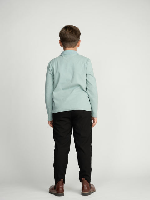 Seafoam Collar Top (Long Sleeve)