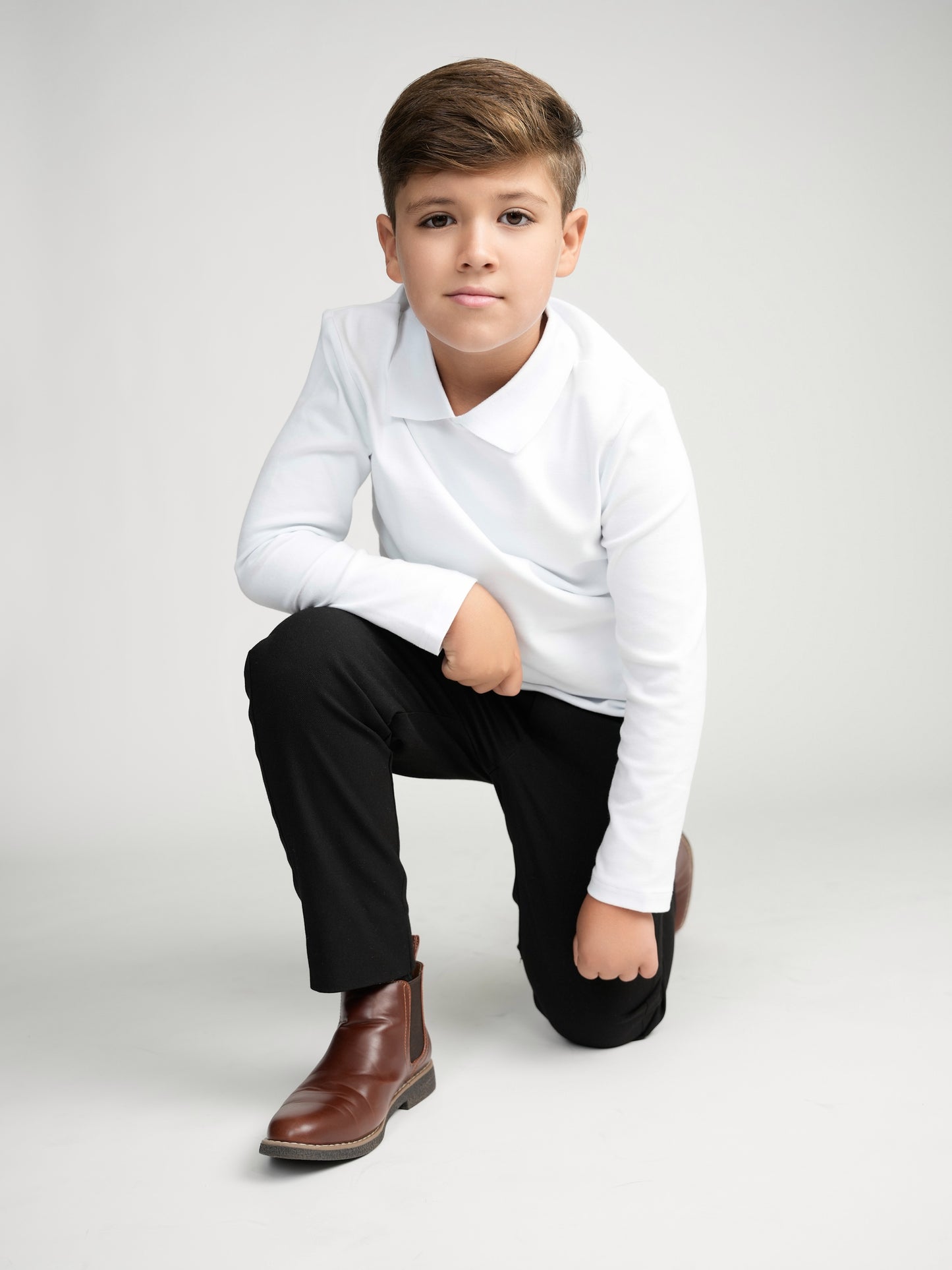 White Collar Top (Long Sleeve)