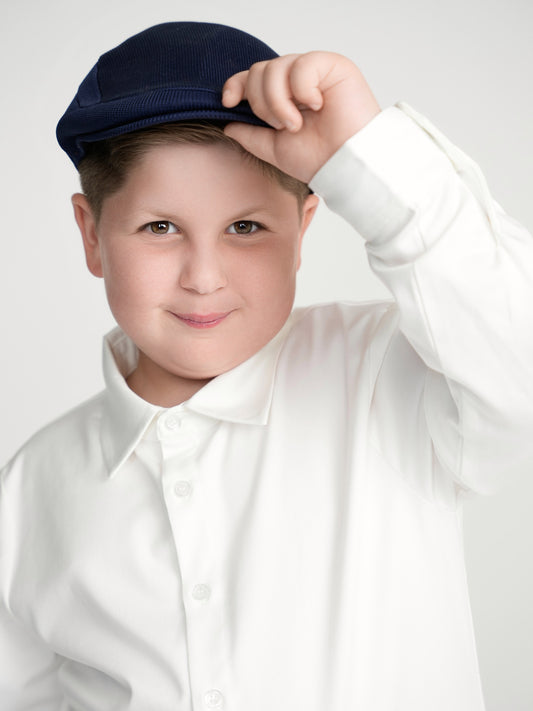 White Dress Shirt Peak Collar