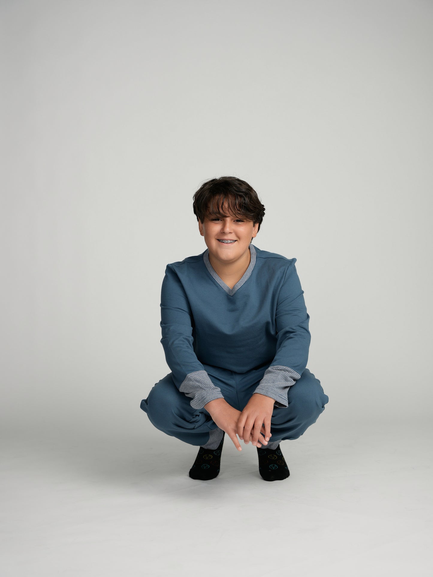 Sapphire Cuffed Pajamas