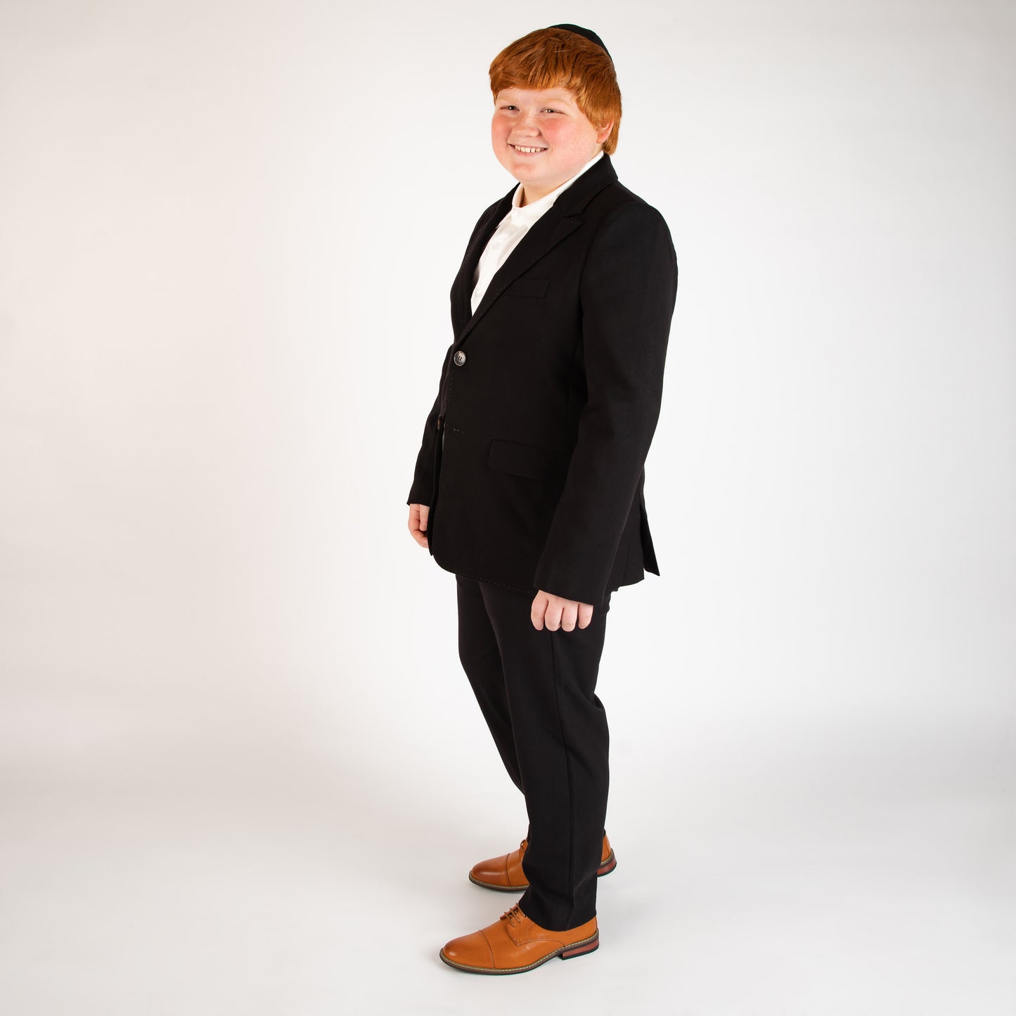 Peak Lapel Black Dress Blazer