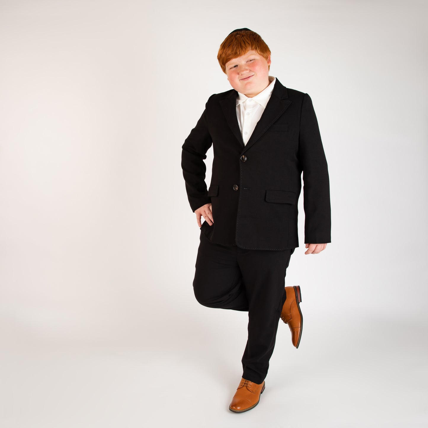 Peak Lapel Black Dress Blazer
