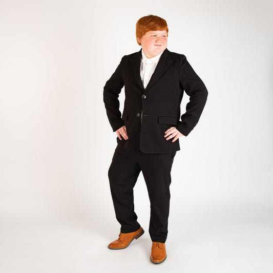 Peak Lapel Black Dress Blazer