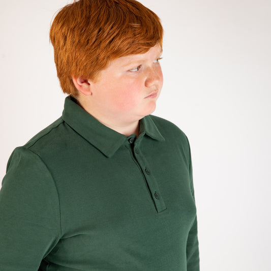Forest Cuffed Polo (Long Sleeve)