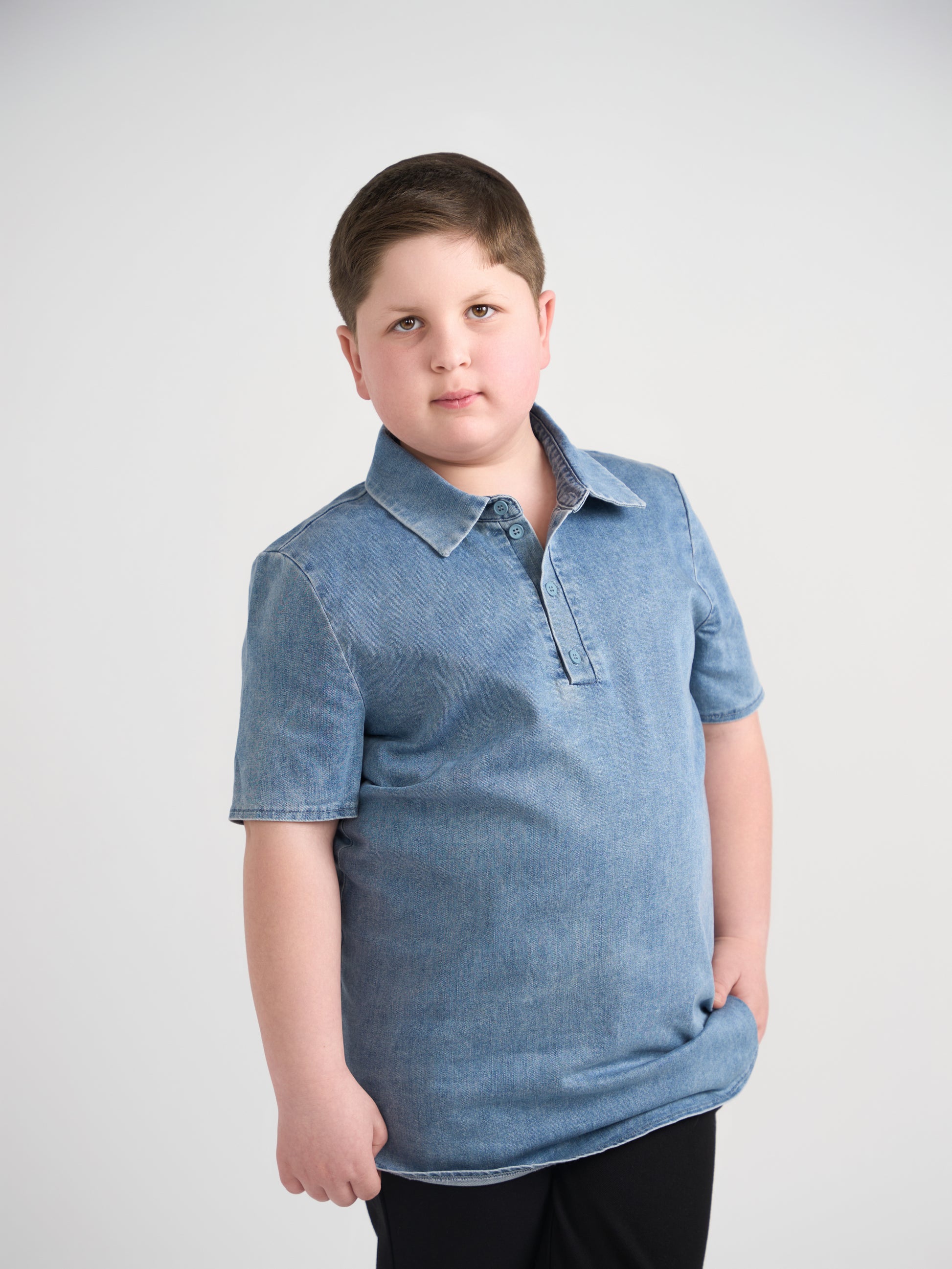 denim polo husky boys