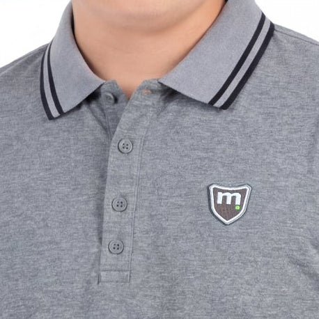 Gray Patch Polo