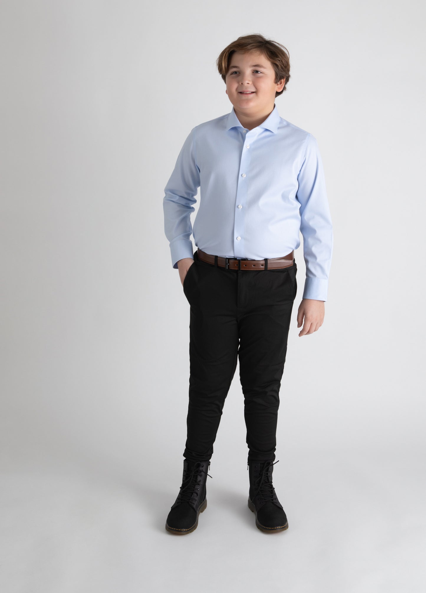 Black Flex Stretch Pants Husky Boys