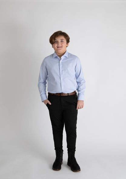 Black Flex Stretch Pants Husky Boys