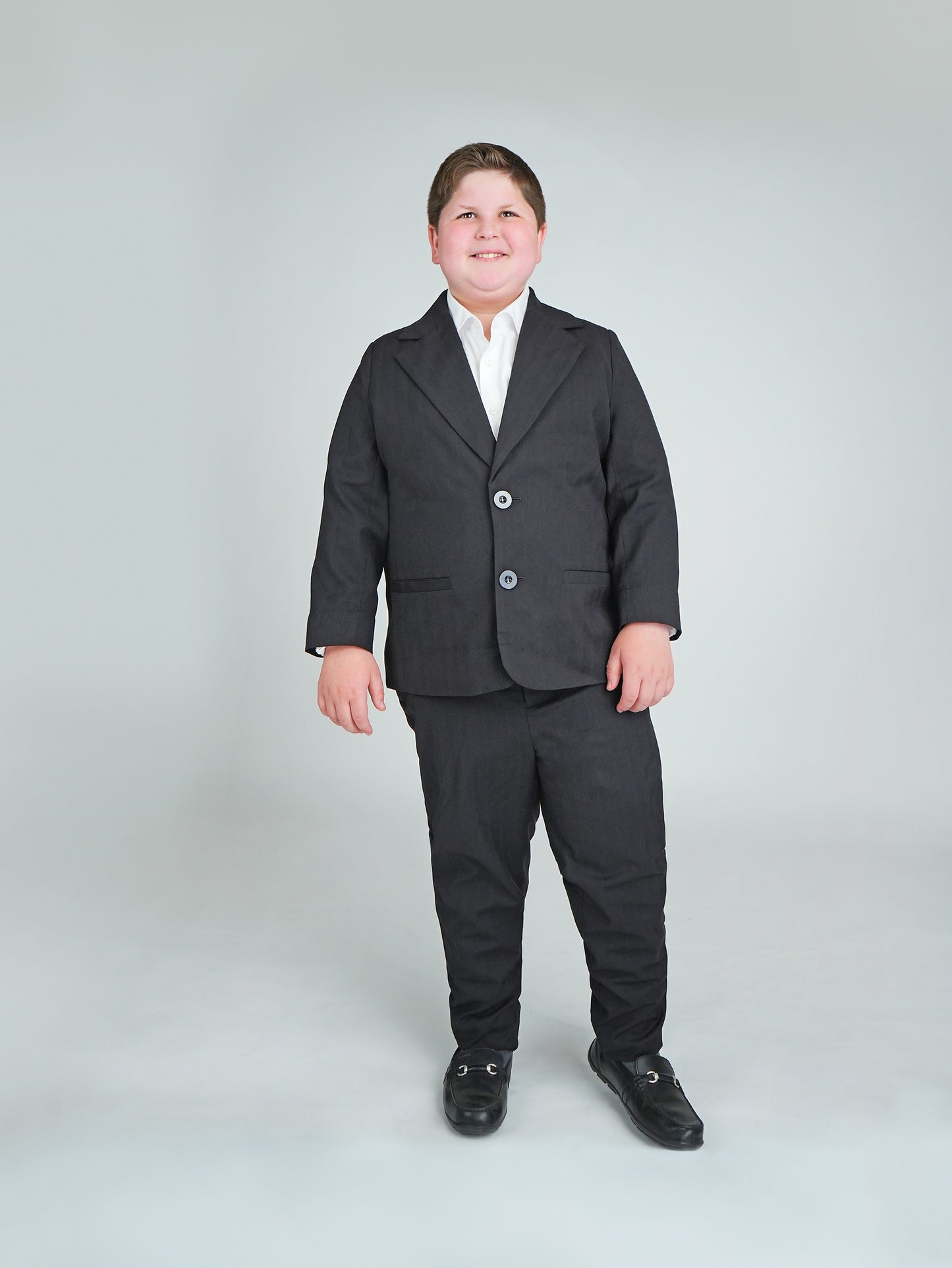 Black On Black Dress Pants husky boys front full