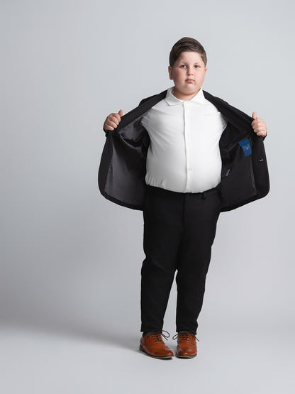 Black Suit Blazer Husky Boys