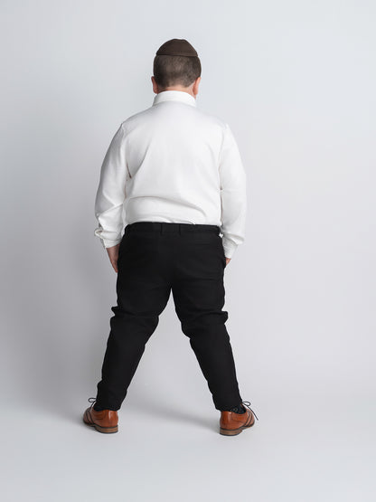 Black Suit Pants Husky Boys back