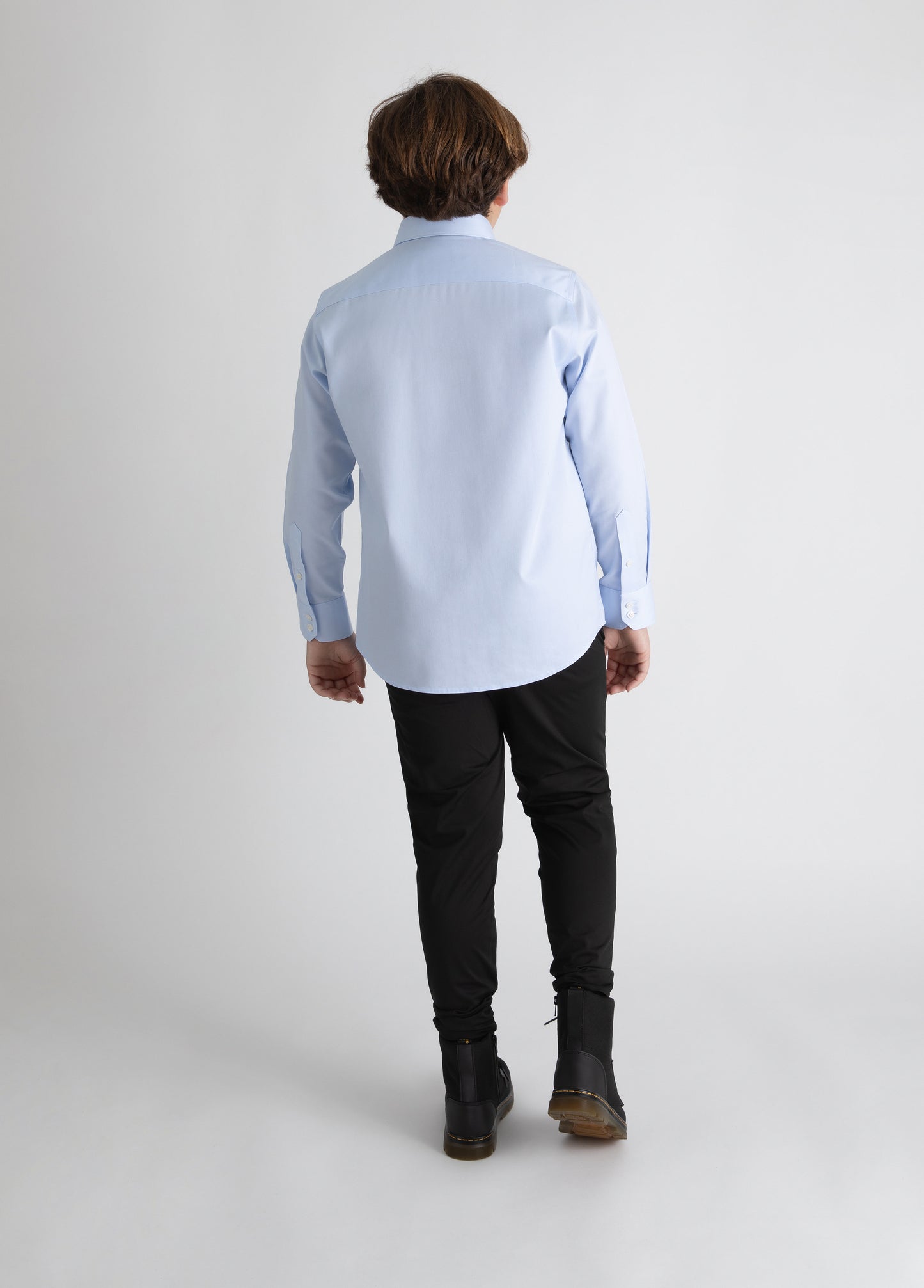 Blue Non-Iron Dress Shirt Husky Boys