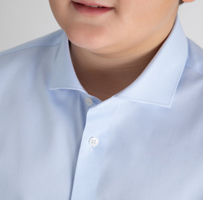 Blue Non-Iron Dress Shirt Husky Boys