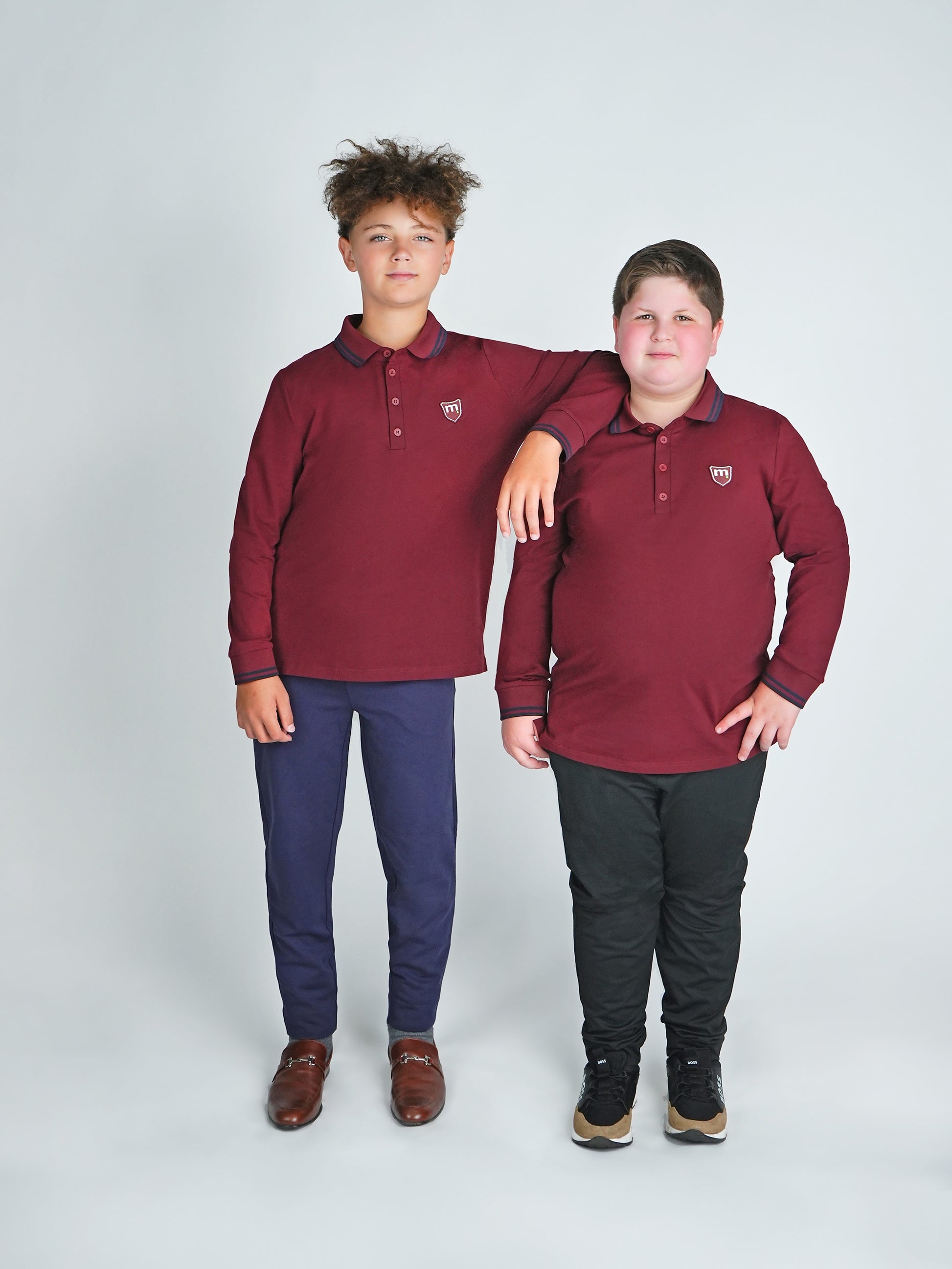 Burgundy Patch Polo