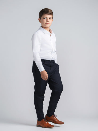 Dark Navy Suit Pants Husky Boys side